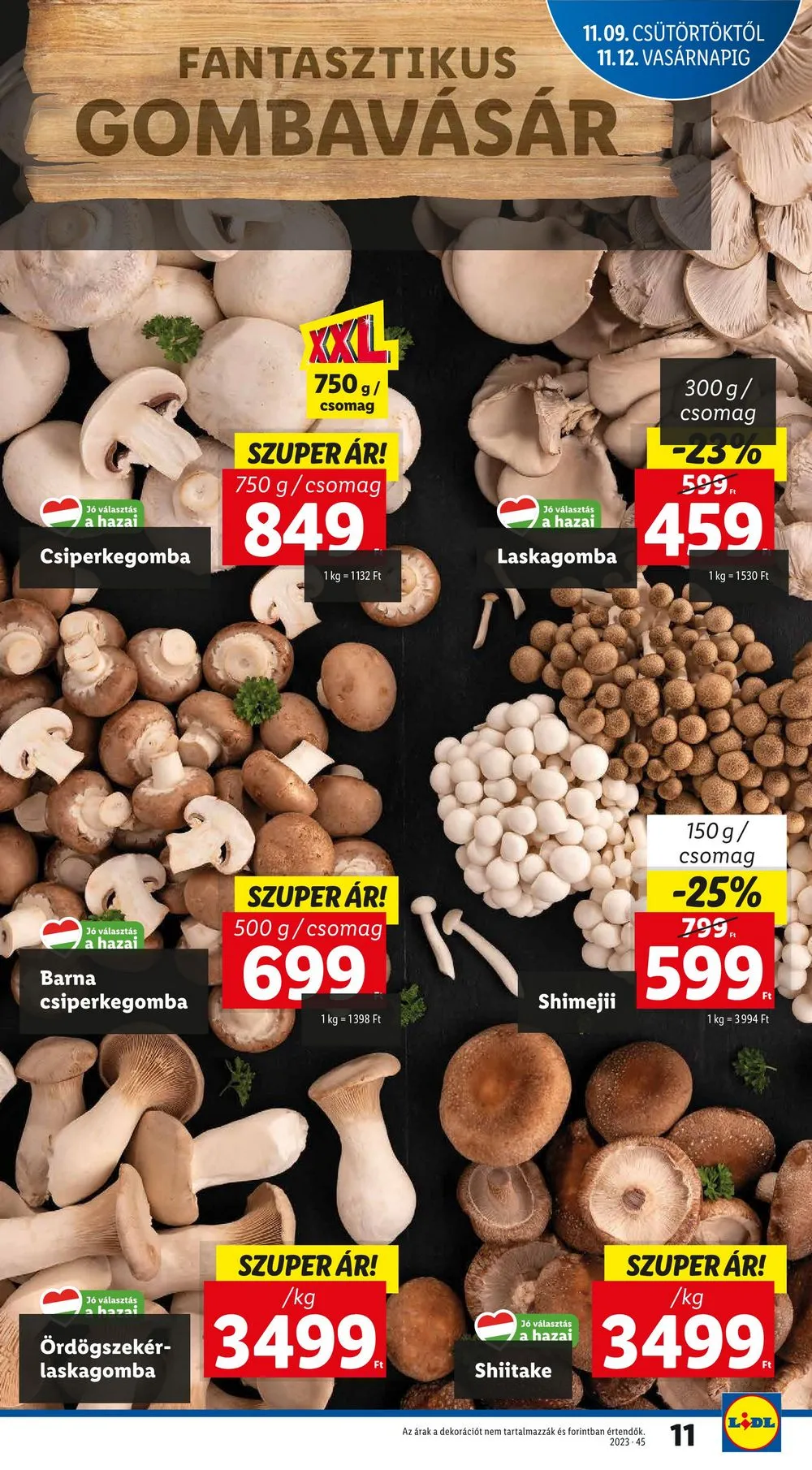Lidl akciós újság 11.09–11.15 – 11. oldal