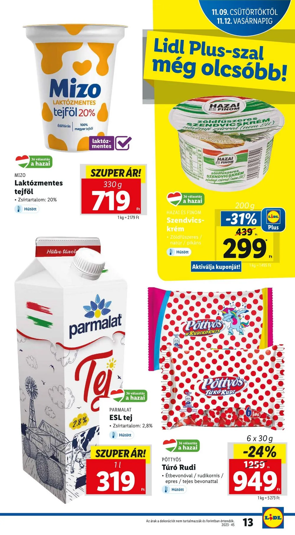 Lidl akciós újság 11.09–11.15 – 13. oldal
