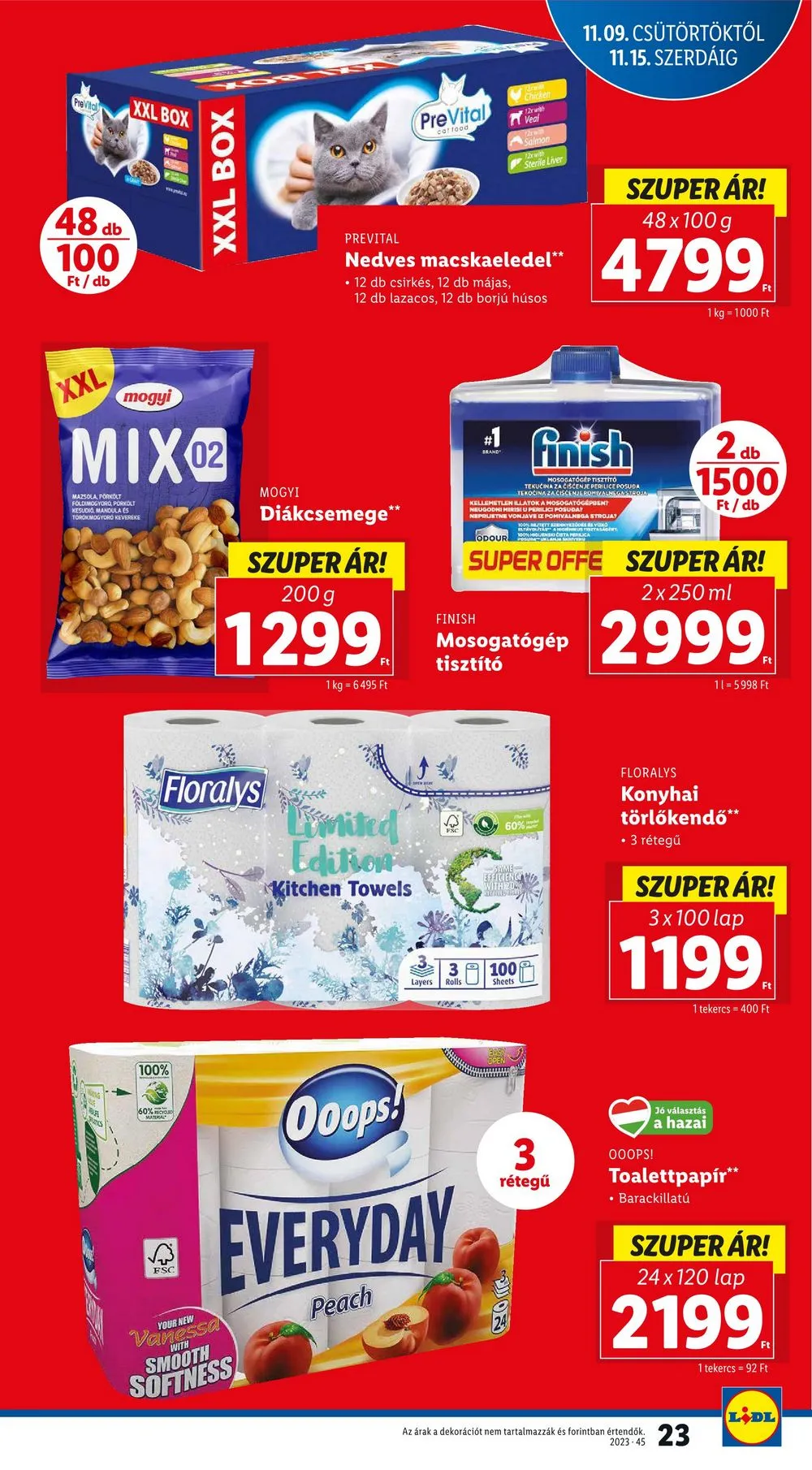 Lidl akciós újság 11.09–11.15 – 23. oldal