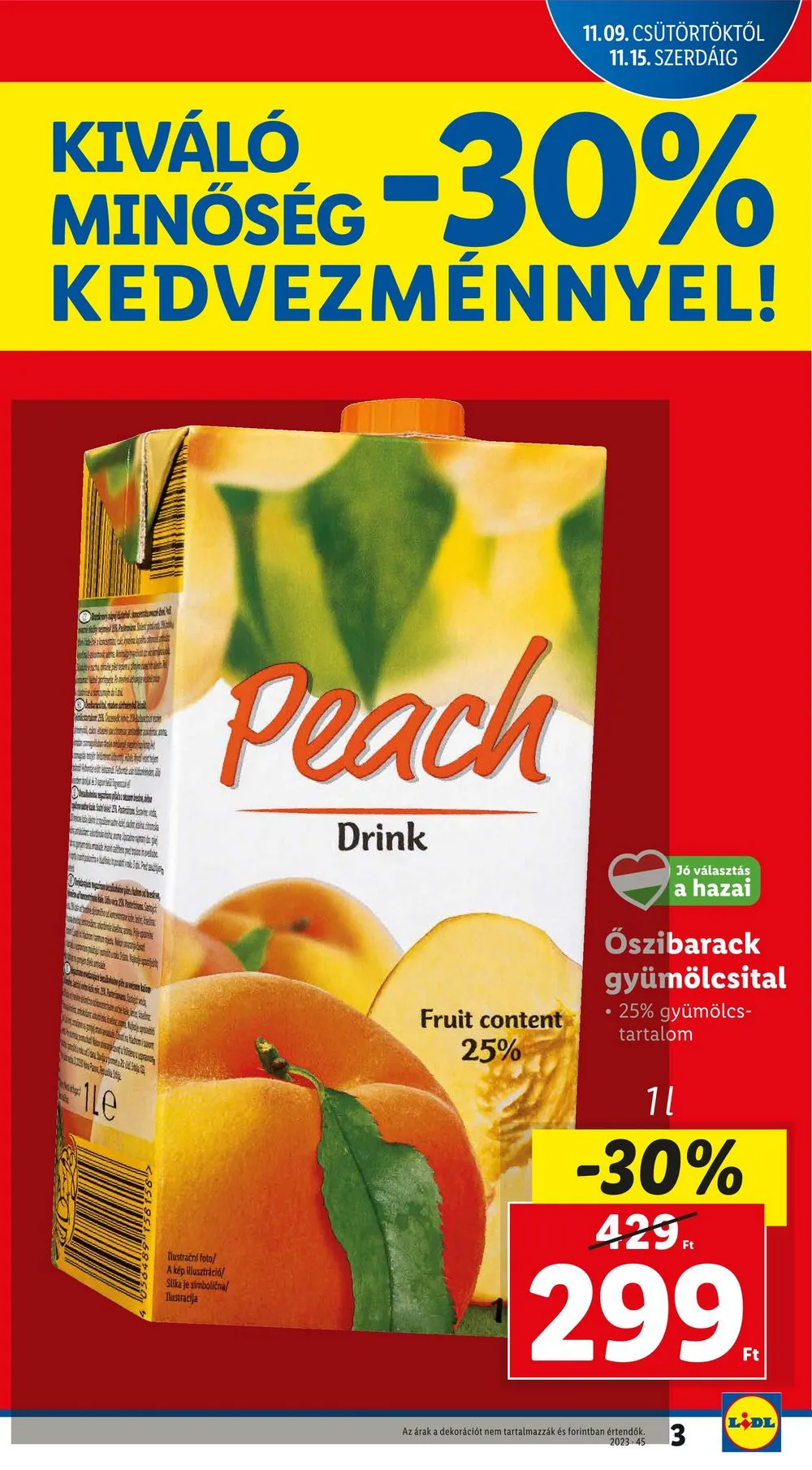 Lidl akciós újság 11.09–11.15 – 3. oldal