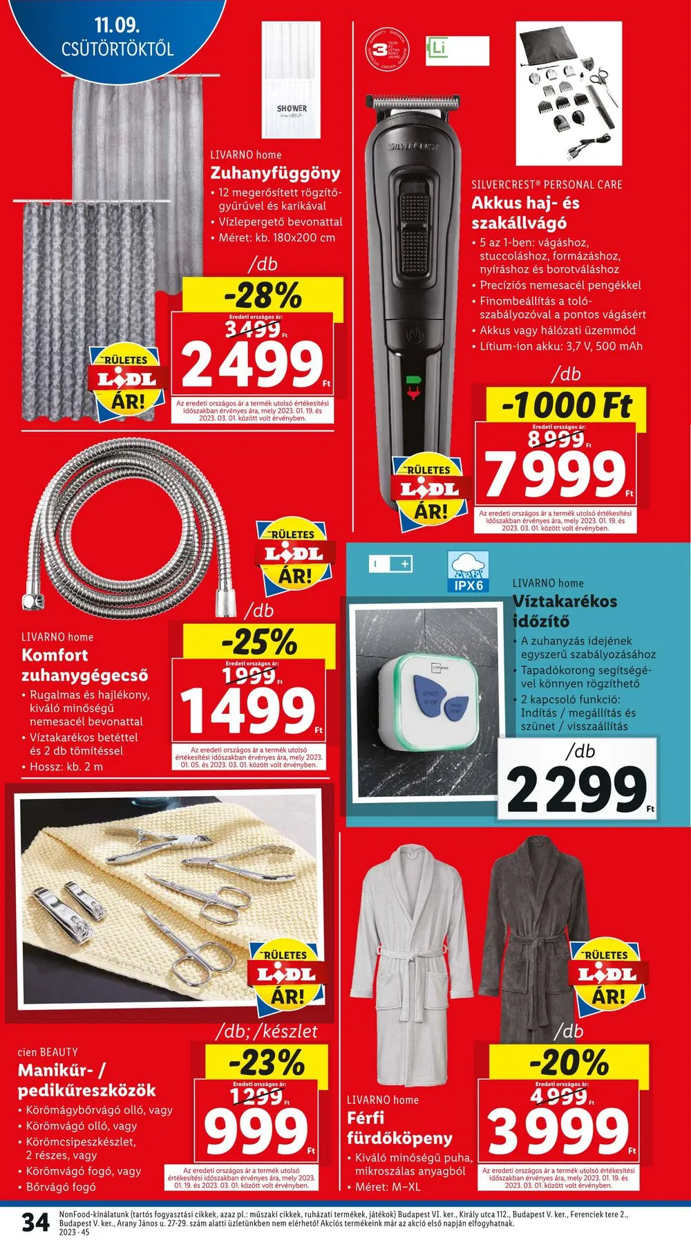 Lidl akciós újság 11.09–11.15 – 34. oldal