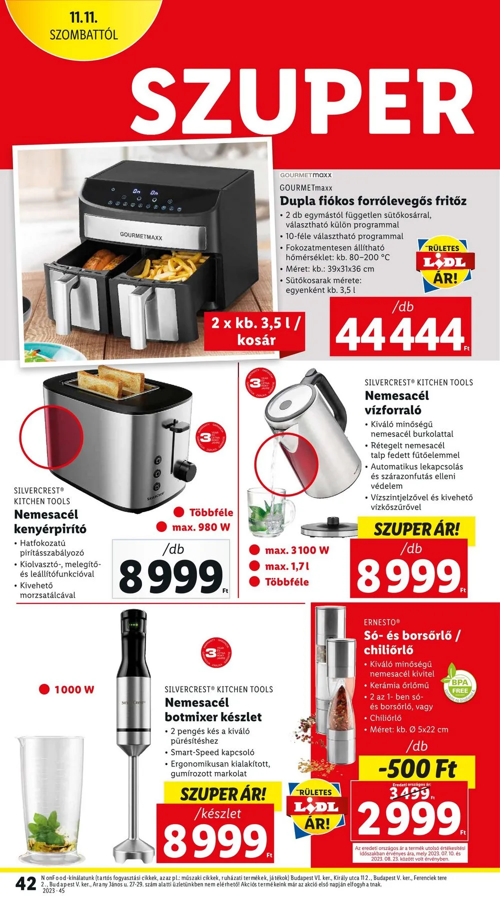 Lidl akciós újság 11.09–11.15 – 42. oldal