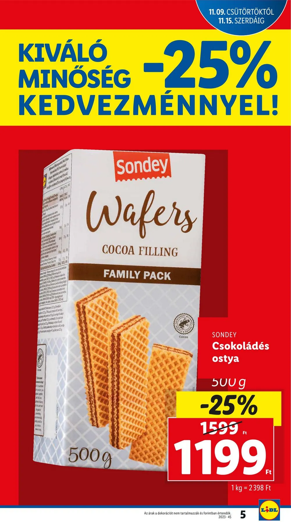 Lidl akciós újság 11.09–11.15 – 5. oldal