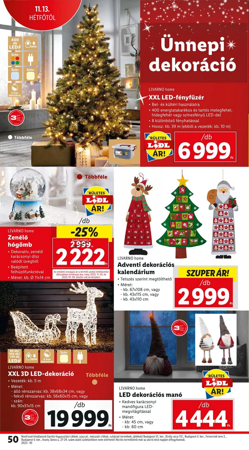 Lidl akciós újság 11.09–11.15 – 50. oldal