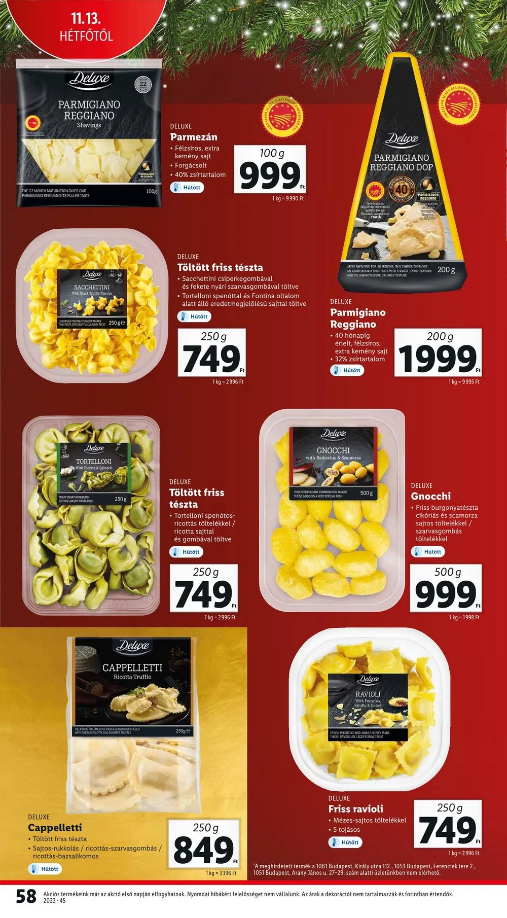 Lidl akciós újság 11.09–11.15 – 58. oldal