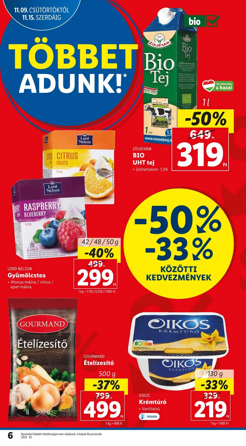 Lidl akciós újság 11.09–11.15 – 6. oldal