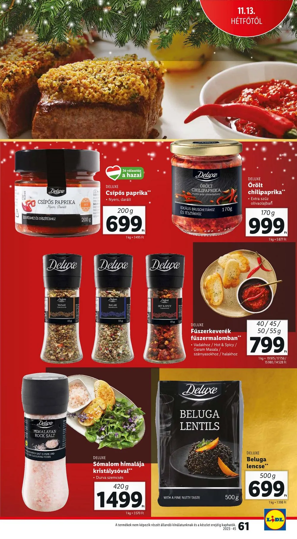 Lidl akciós újság 11.09–11.15 – 61. oldal