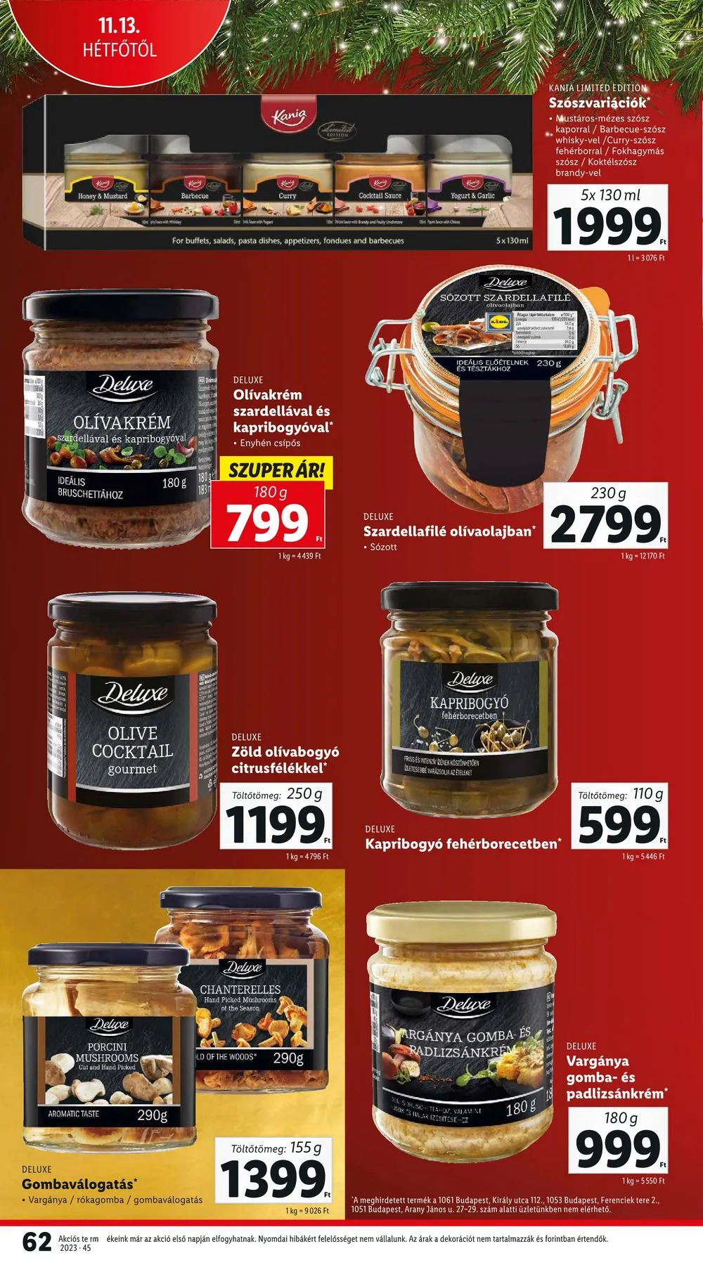 Lidl akciós újság 11.09–11.15 – 62. oldal