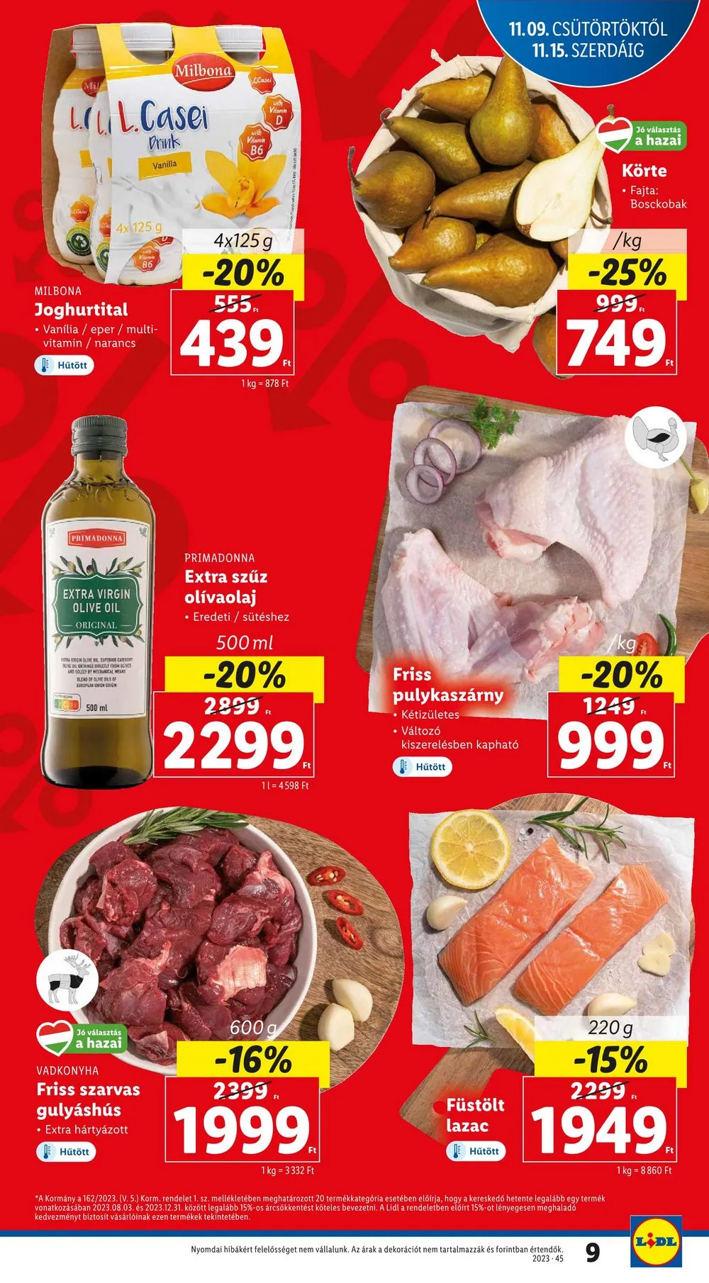 Lidl akciós újság 11.09–11.15 – 9. oldal