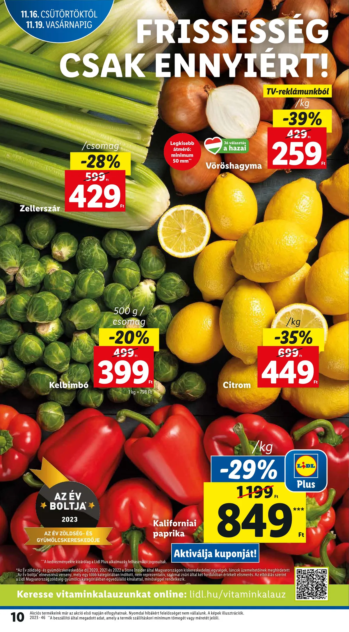 Lidl akciós újság 11.16–11.22 – 10. oldal