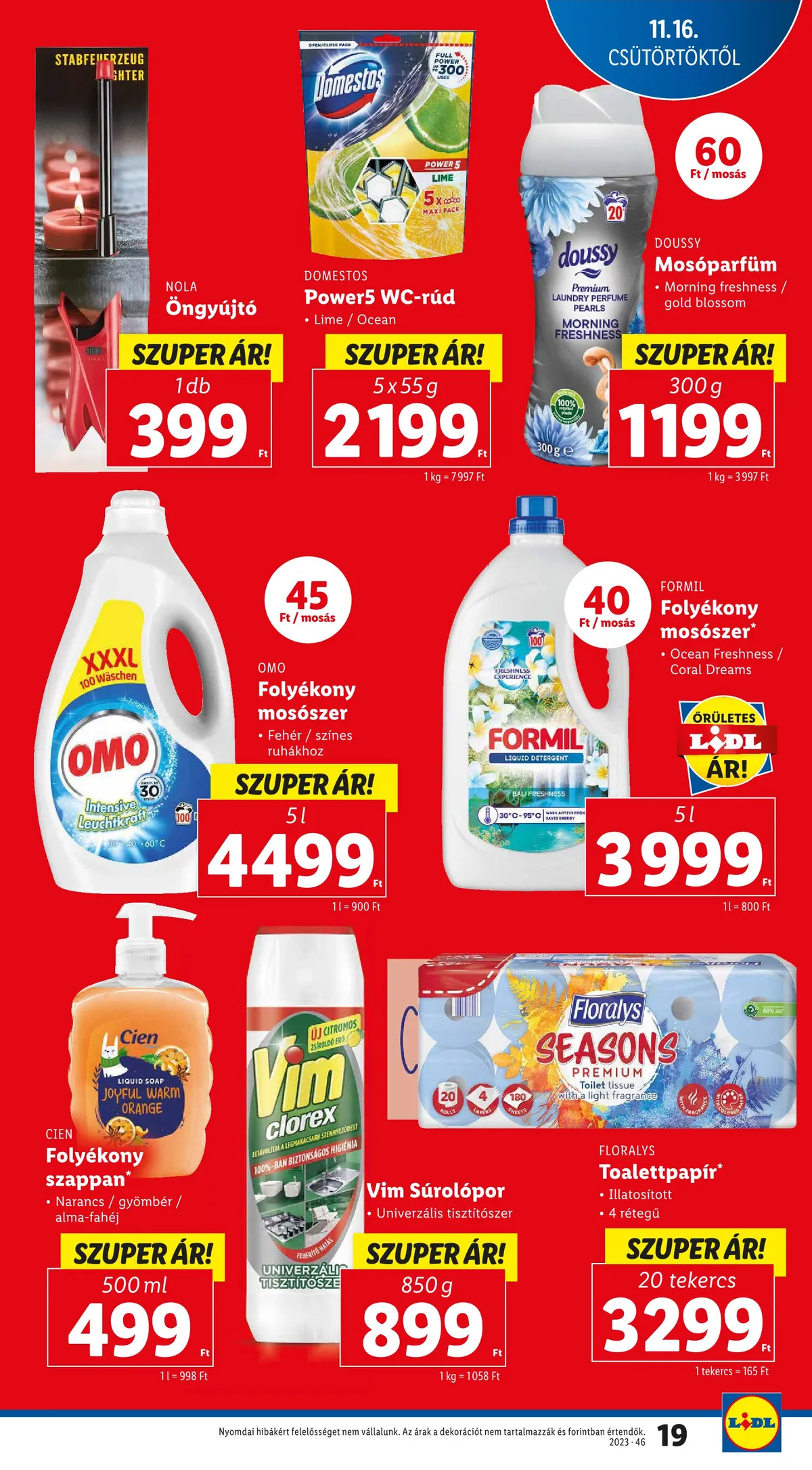 Lidl akciós újság 11.16–11.22 – 19. oldal