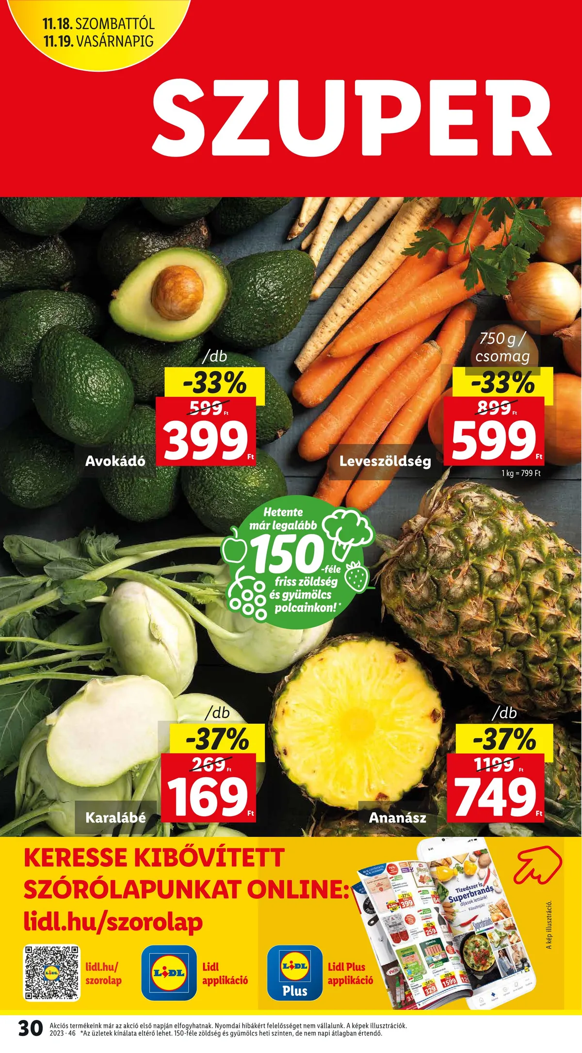 Lidl akciós újság 11.16–11.22 – 30. oldal