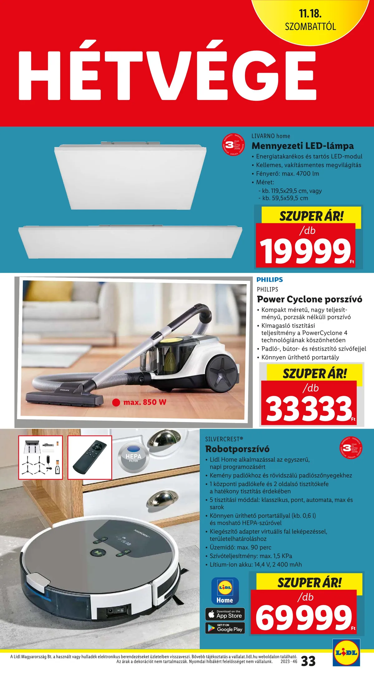 Lidl akciós újság 11.16–11.22 – 33. oldal
