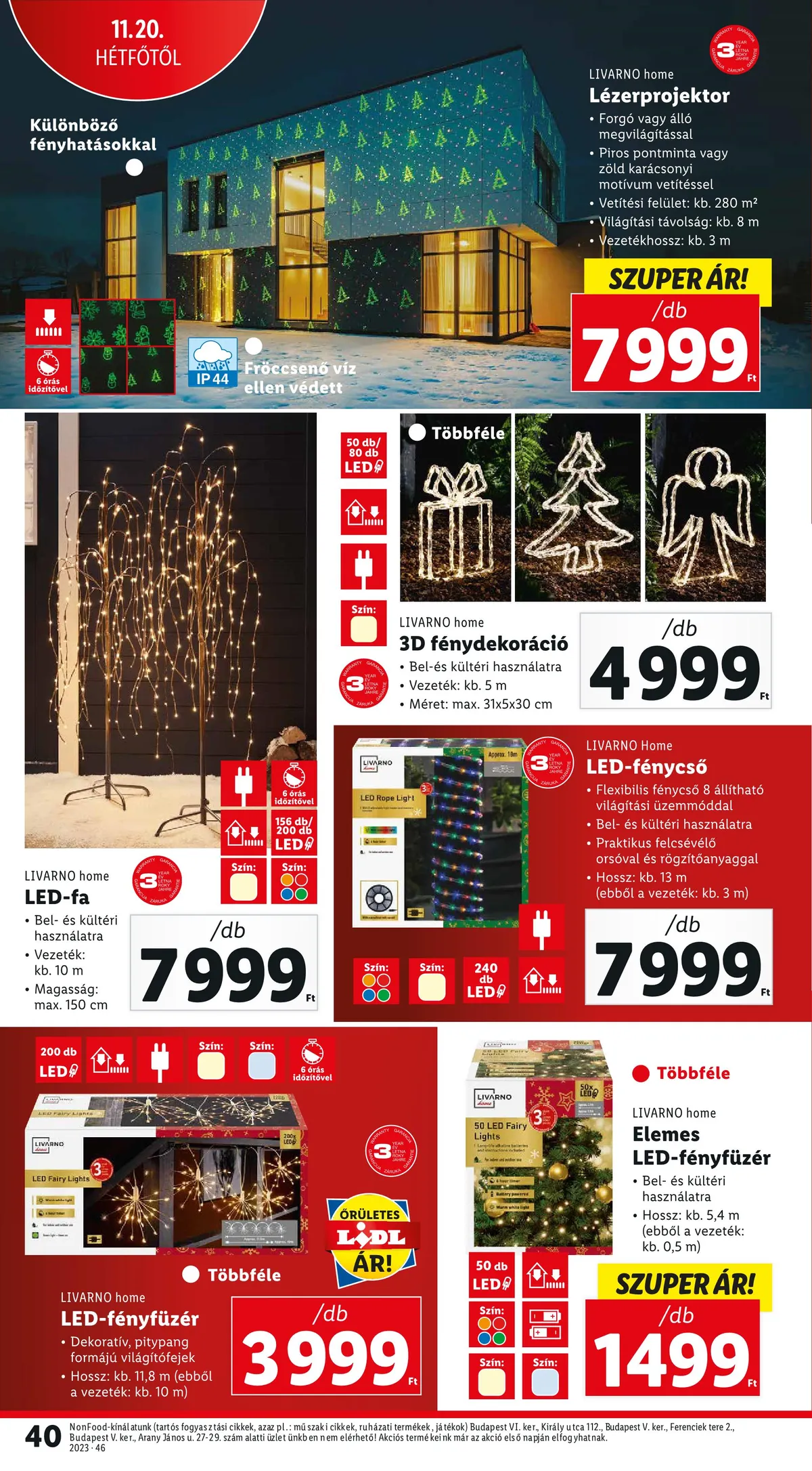 Lidl akciós újság 11.16–11.22 – 40. oldal