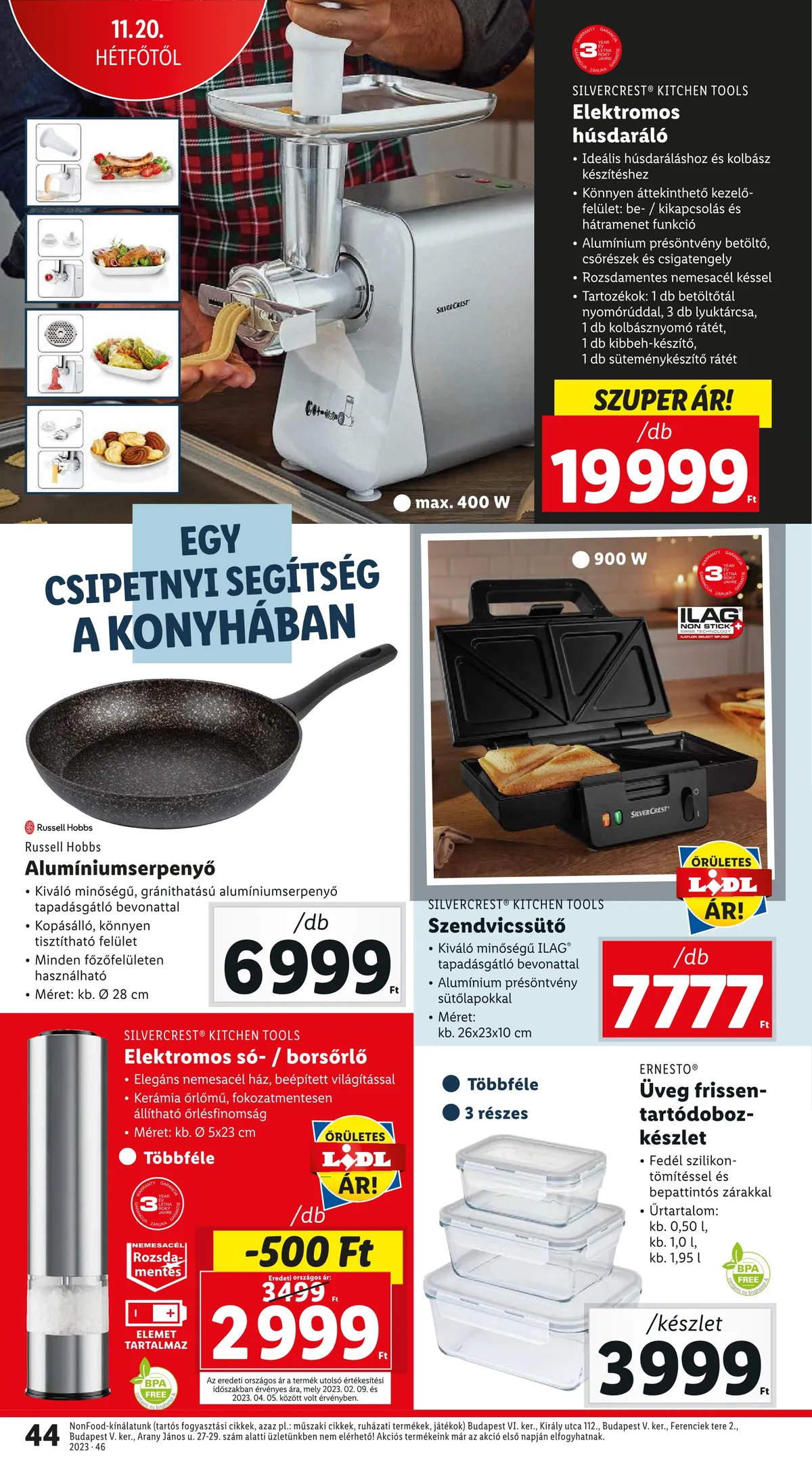 Lidl akciós újság 11.16–11.22 – 44. oldal