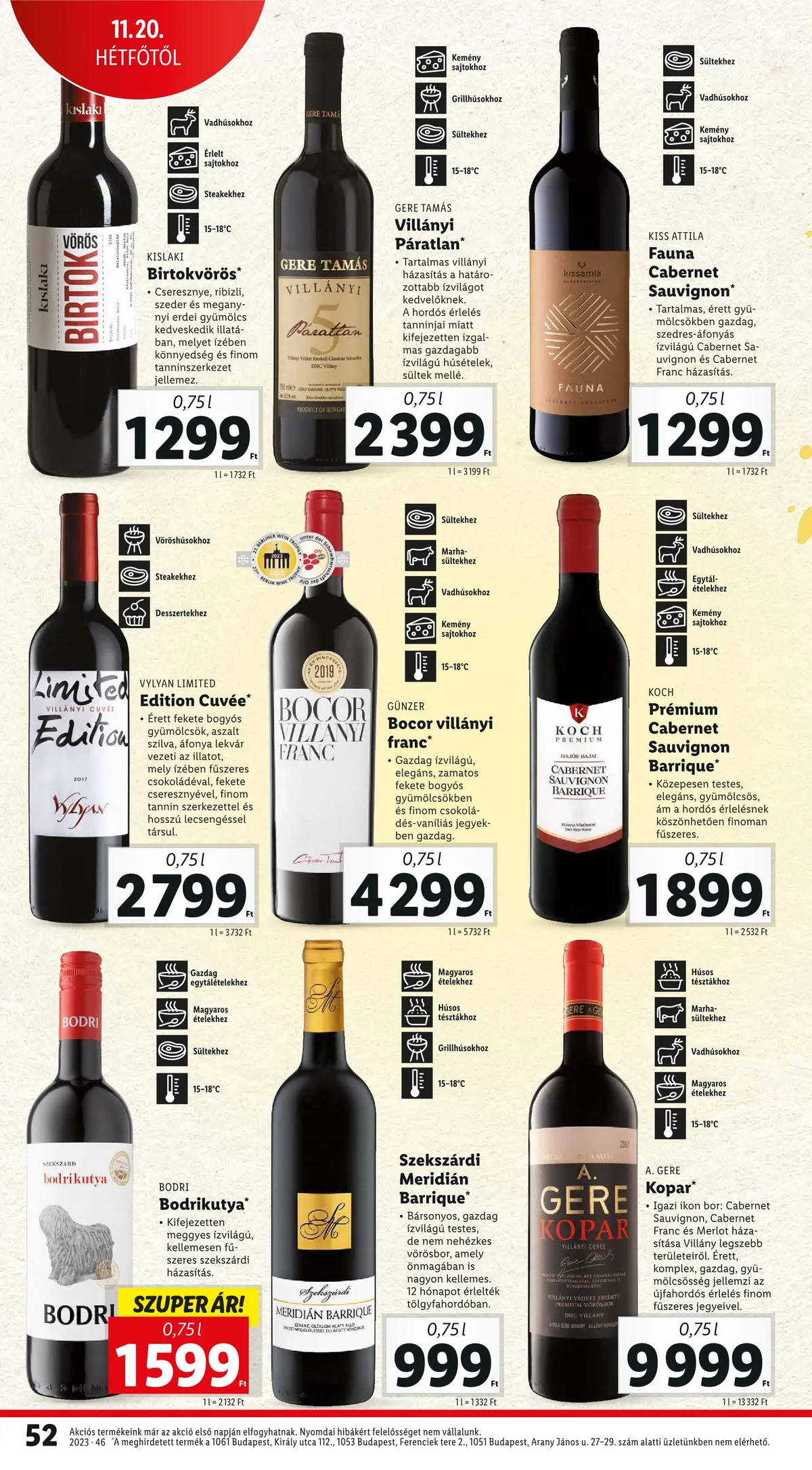 Lidl akciós újság 11.16–11.22 – 52. oldal