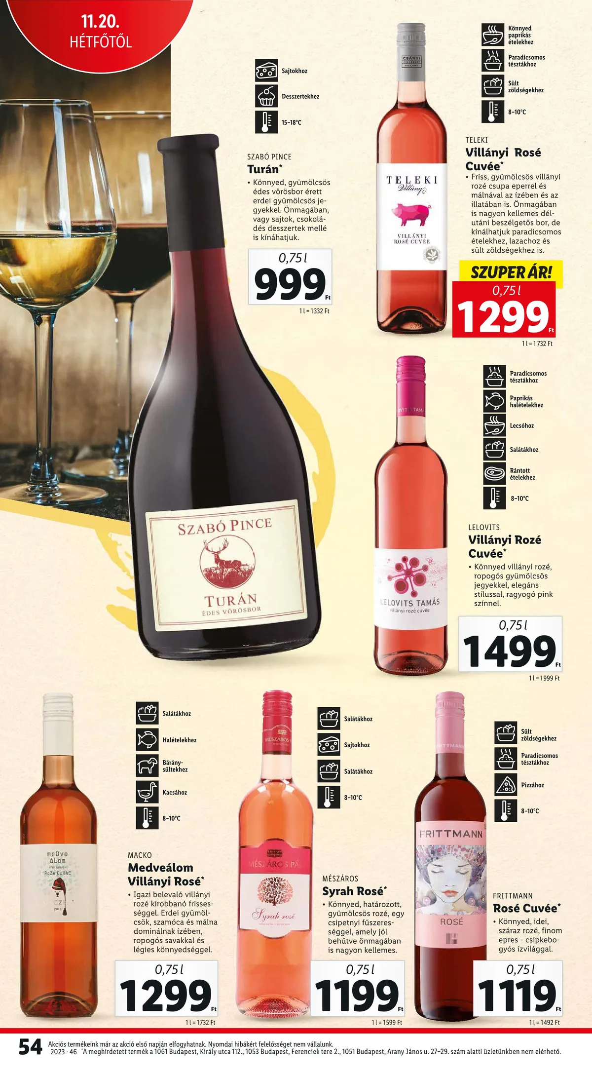 Lidl akciós újság 11.16–11.22 – 54. oldal