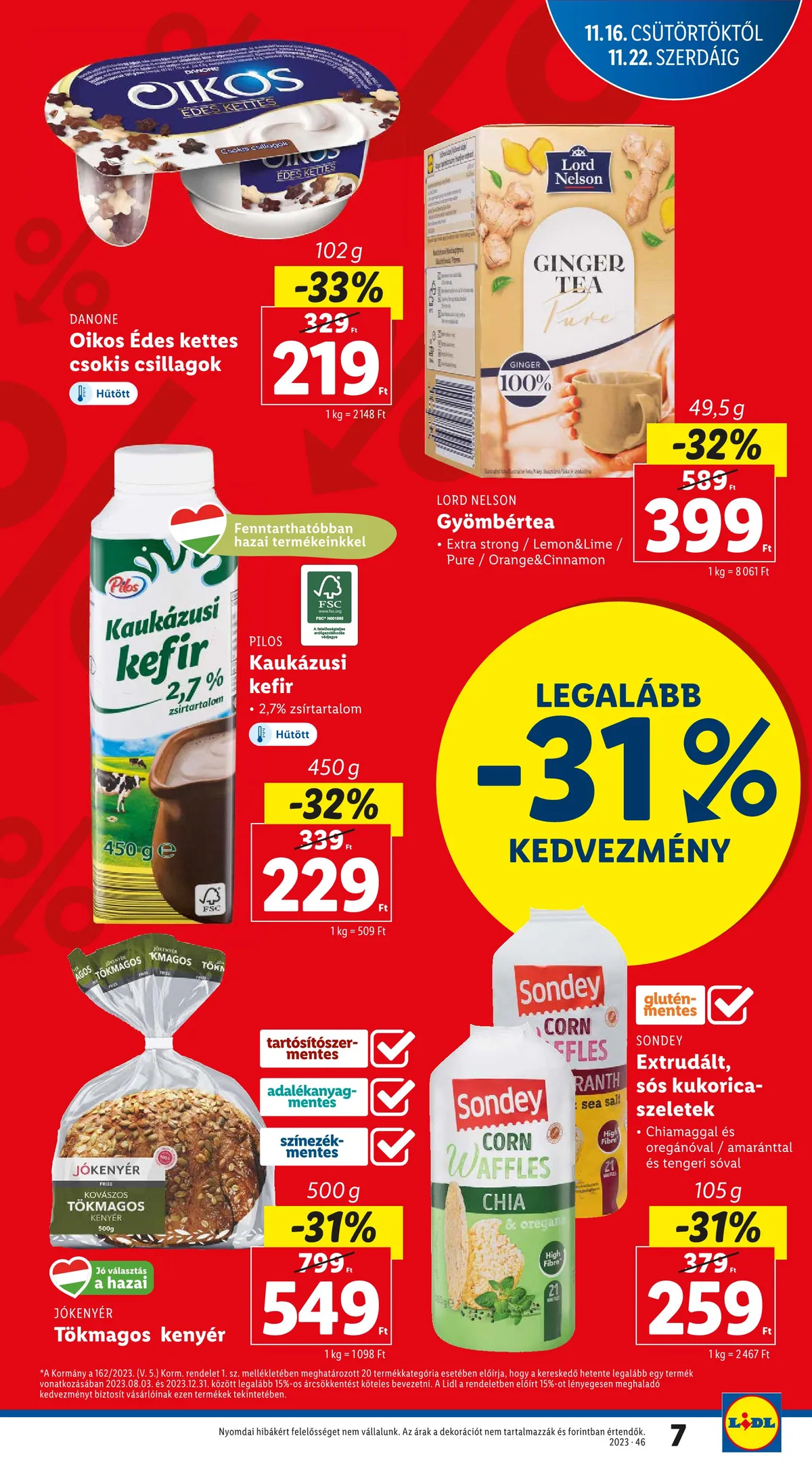 Lidl akciós újság 11.16–11.22 – 7. oldal