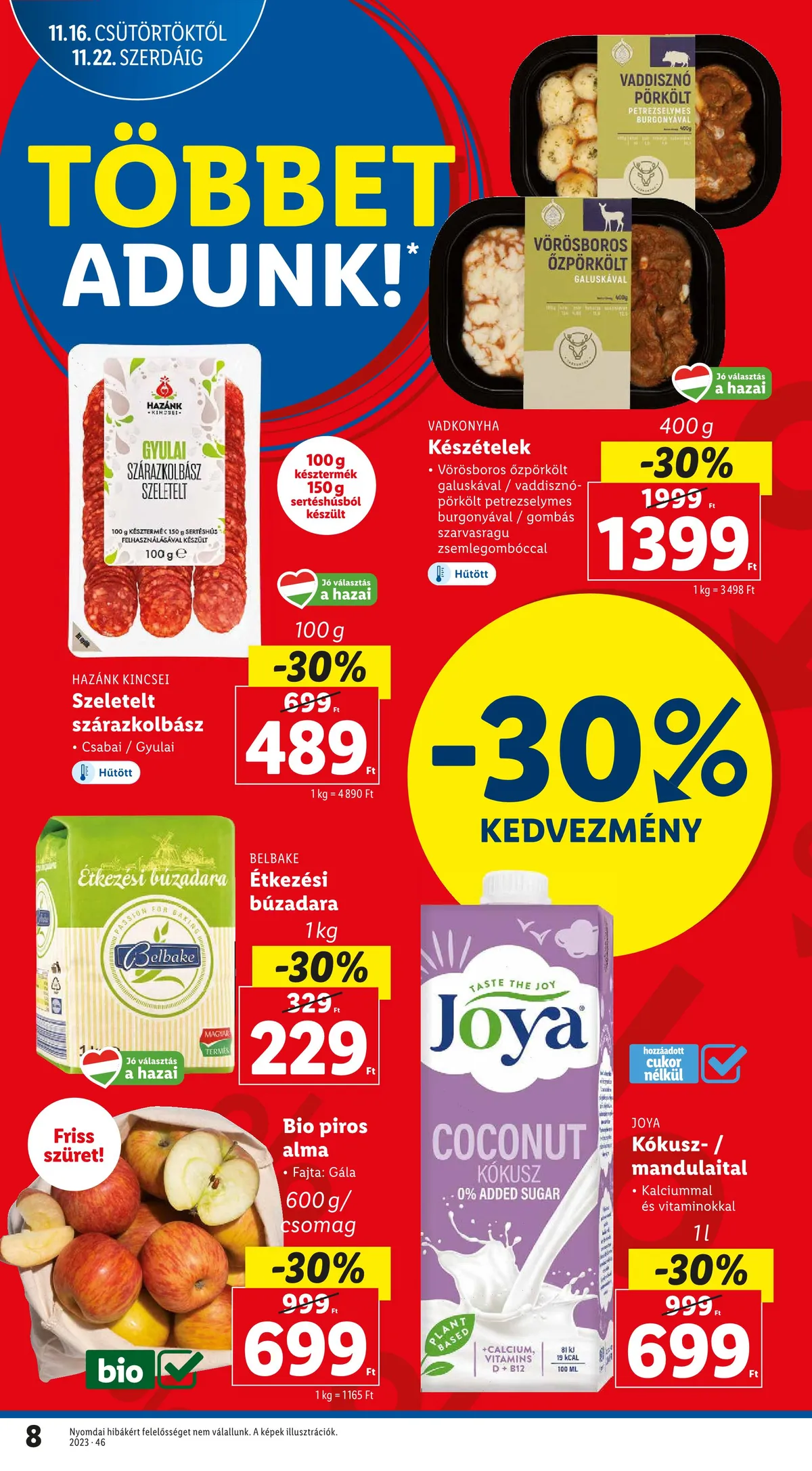 Lidl akciós újság 11.16–11.22 – 8. oldal