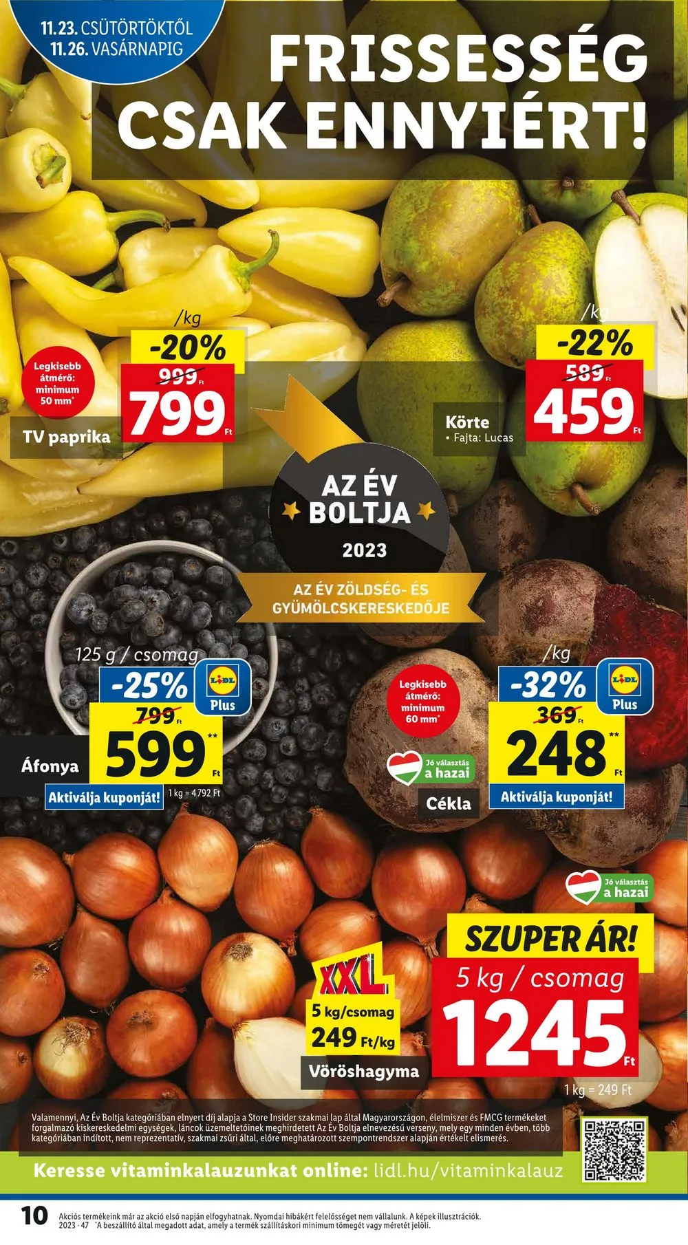 Lidl akciós újság 11.23–11.29 – 10. oldal