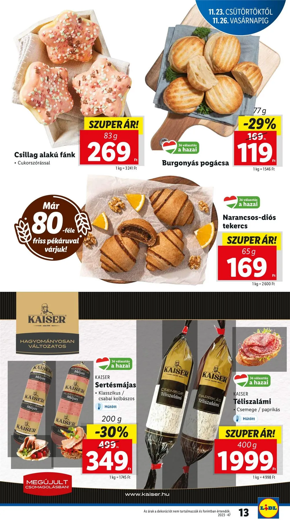 Lidl akciós újság 11.23–11.29 – 13. oldal
