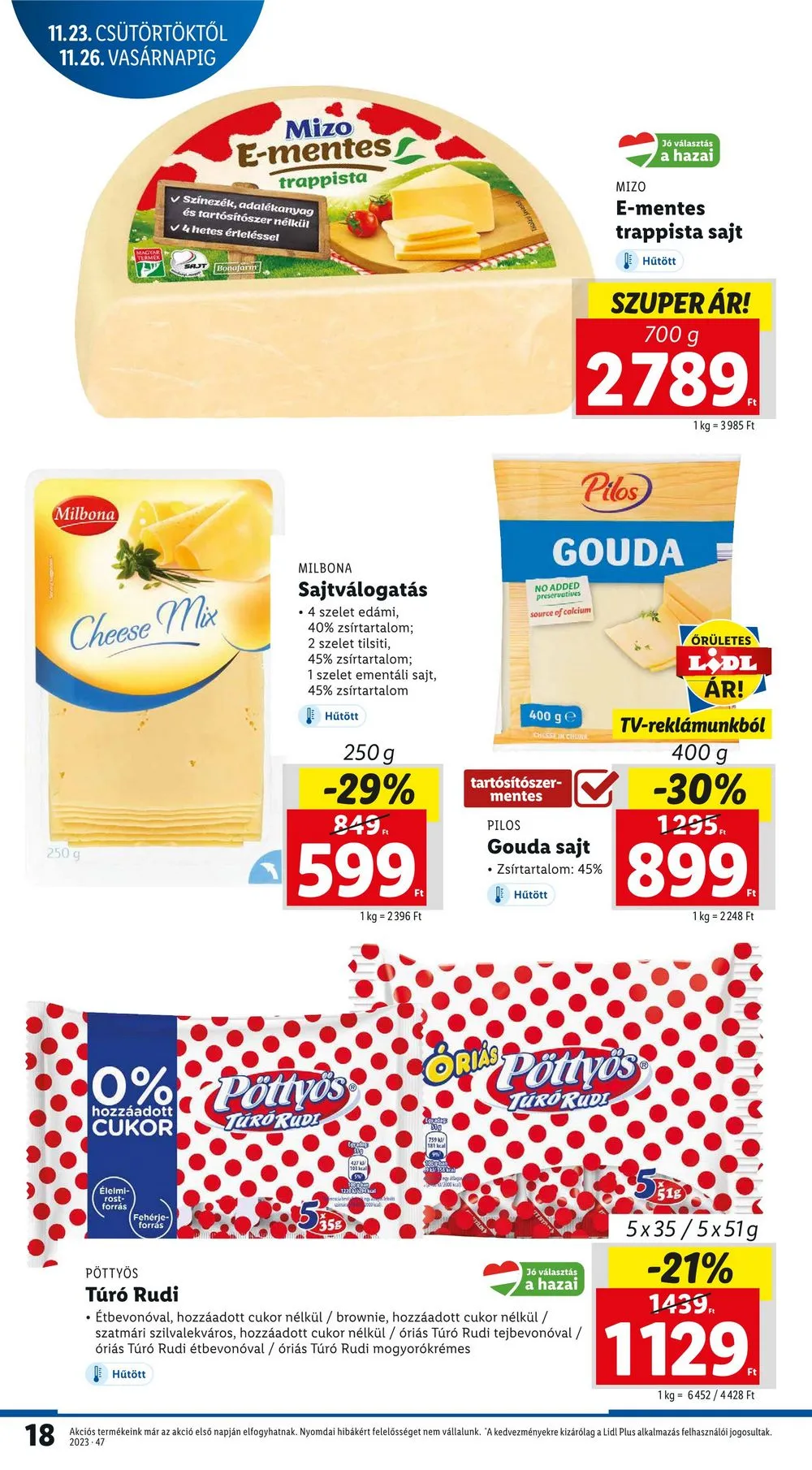 Lidl akciós újság 11.23–11.29 – 18. oldal