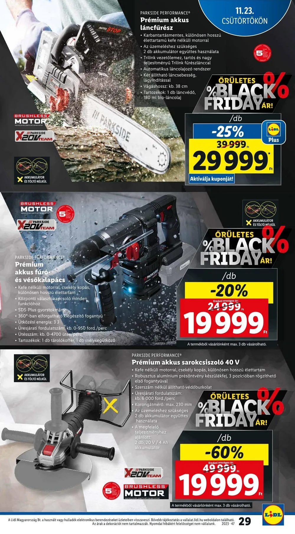 Lidl akciós újság 11.23–11.29 – 29. oldal