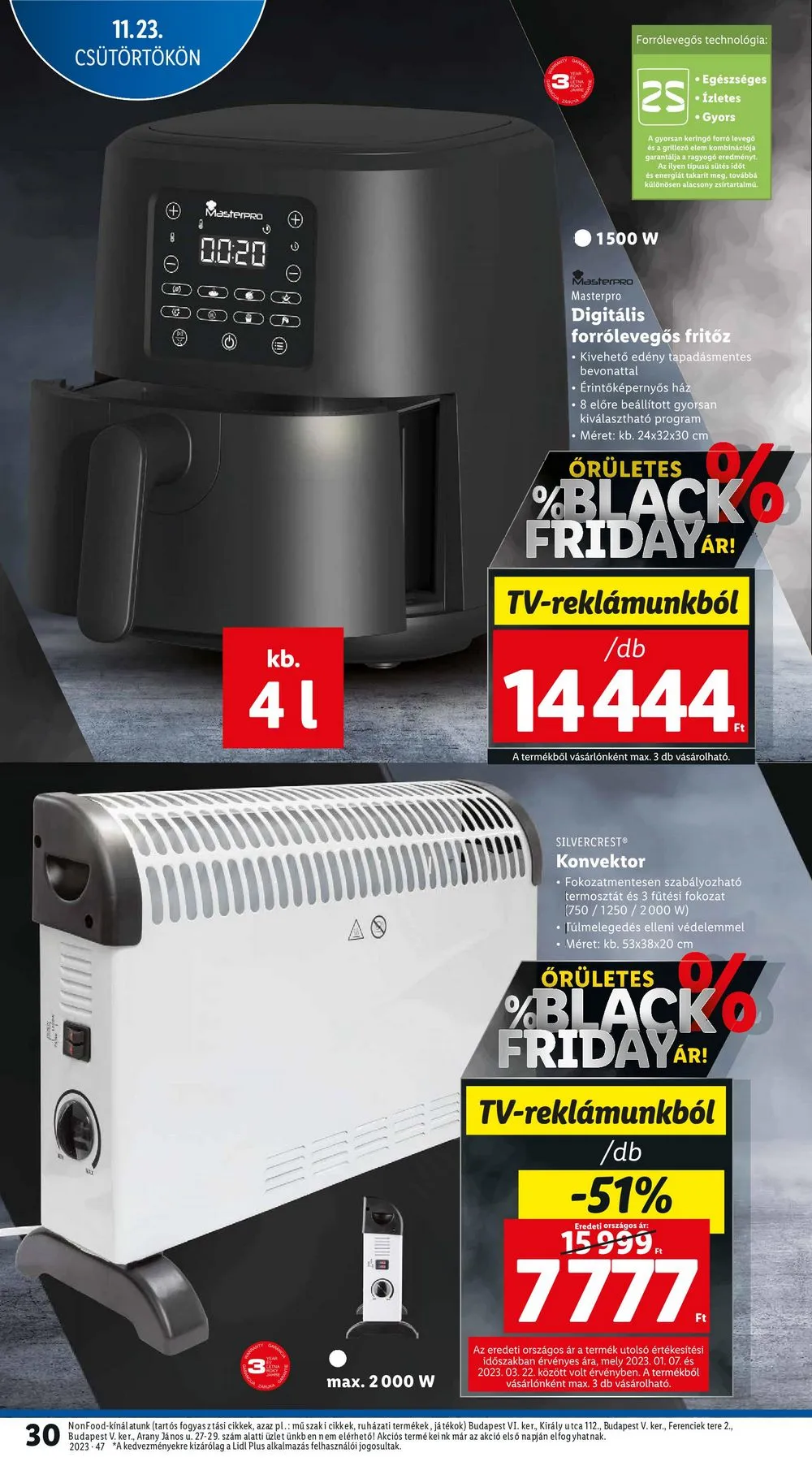Lidl akciós újság 11.23–11.29 – 30. oldal