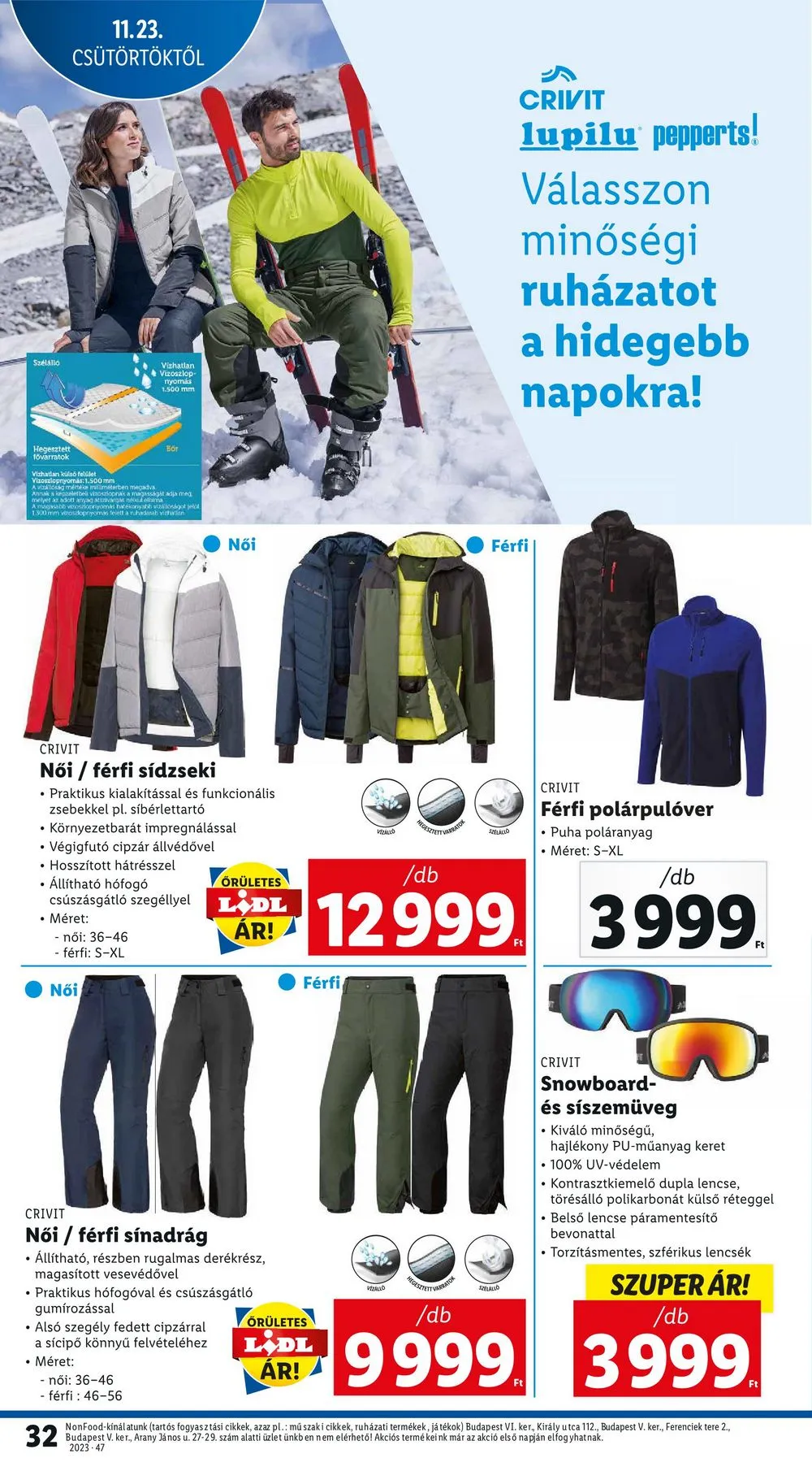 Lidl akciós újság 11.23–11.29 – 32. oldal