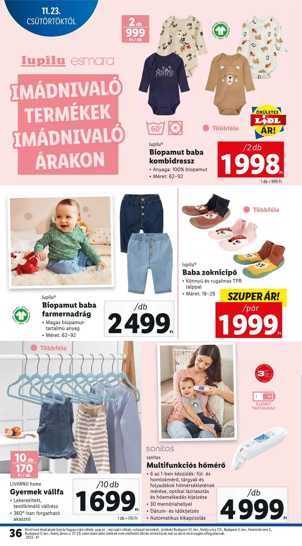 Lidl akciós újság 11.23–11.29 – 36. oldal