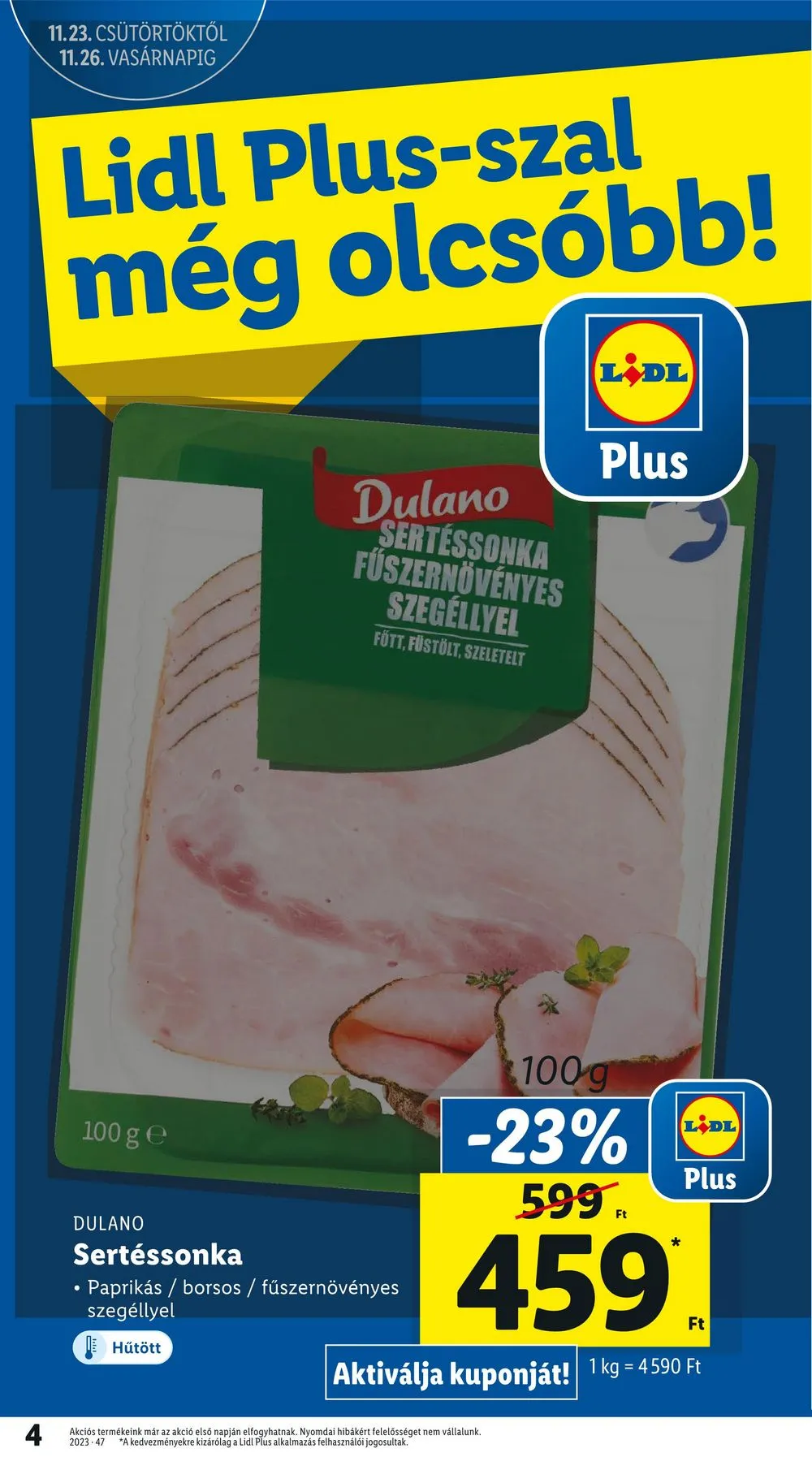 Lidl akciós újság 11.23–11.29 – 4. oldal