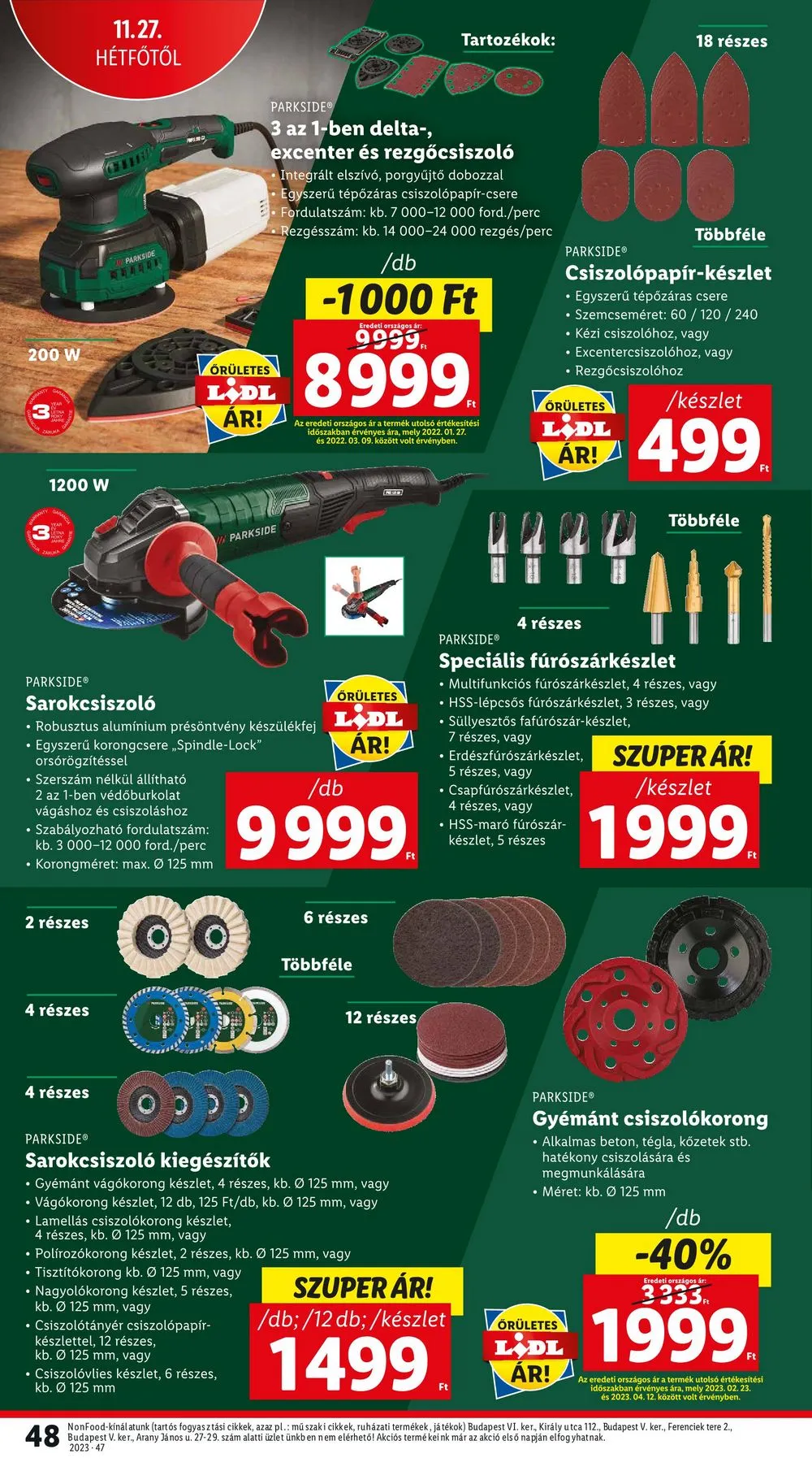 Lidl akciós újság 11.23–11.29 – 48. oldal