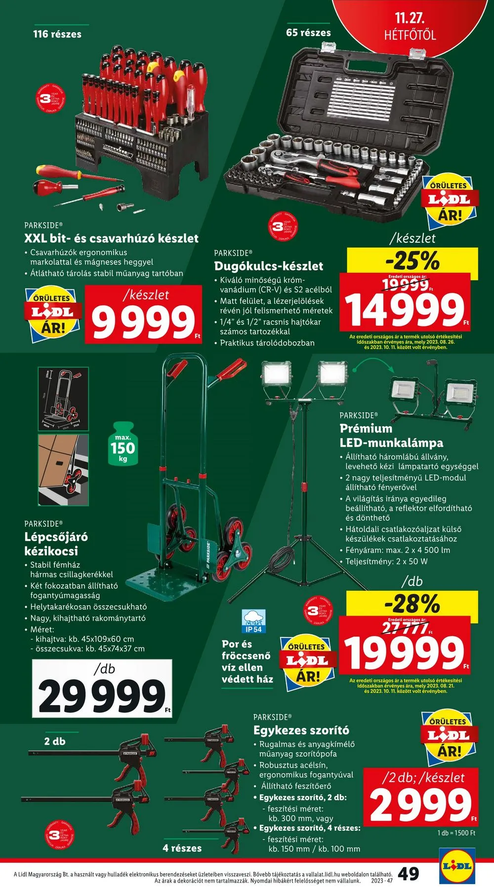 Lidl akciós újság 11.23–11.29 – 49. oldal