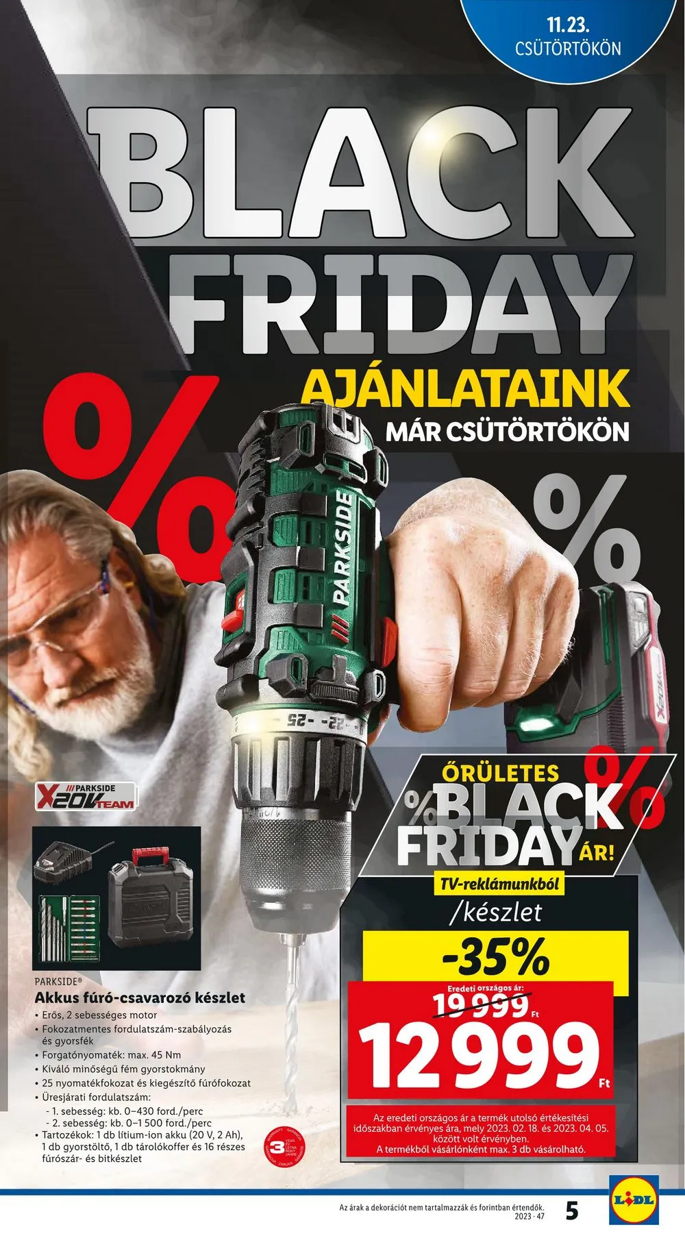 Lidl akciós újság 11.23–11.29 – 5. oldal