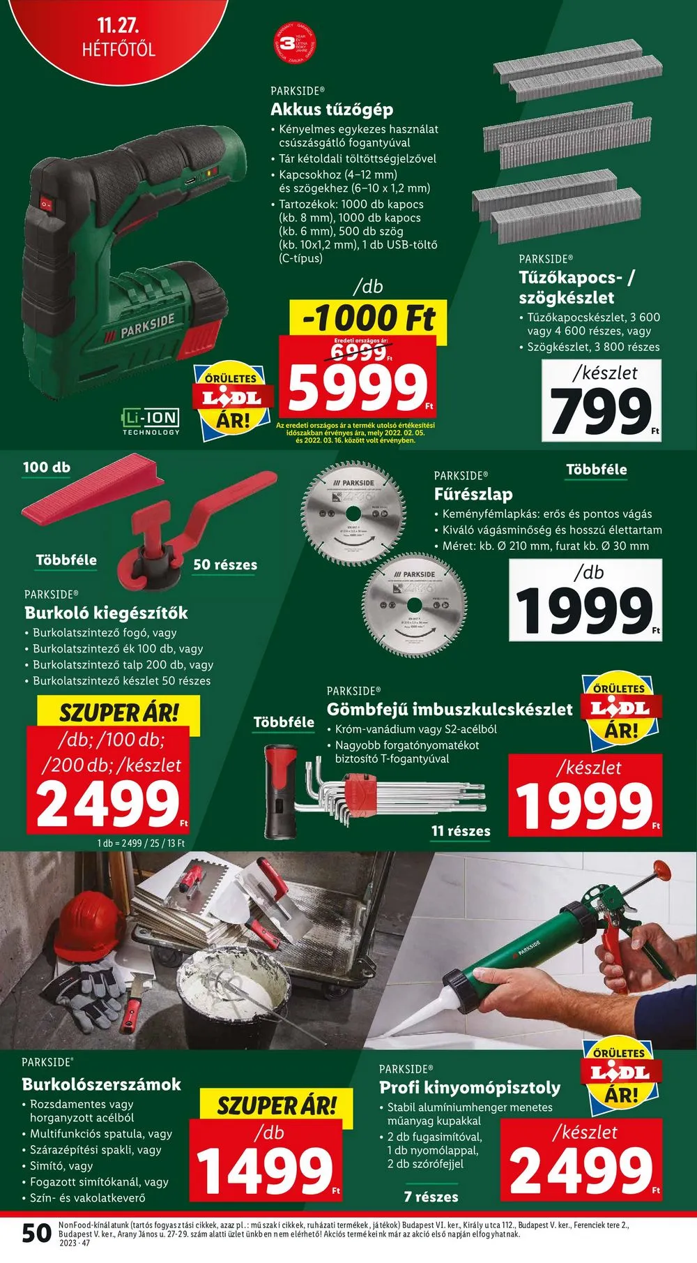 Lidl akciós újság 11.23–11.29 – 50. oldal