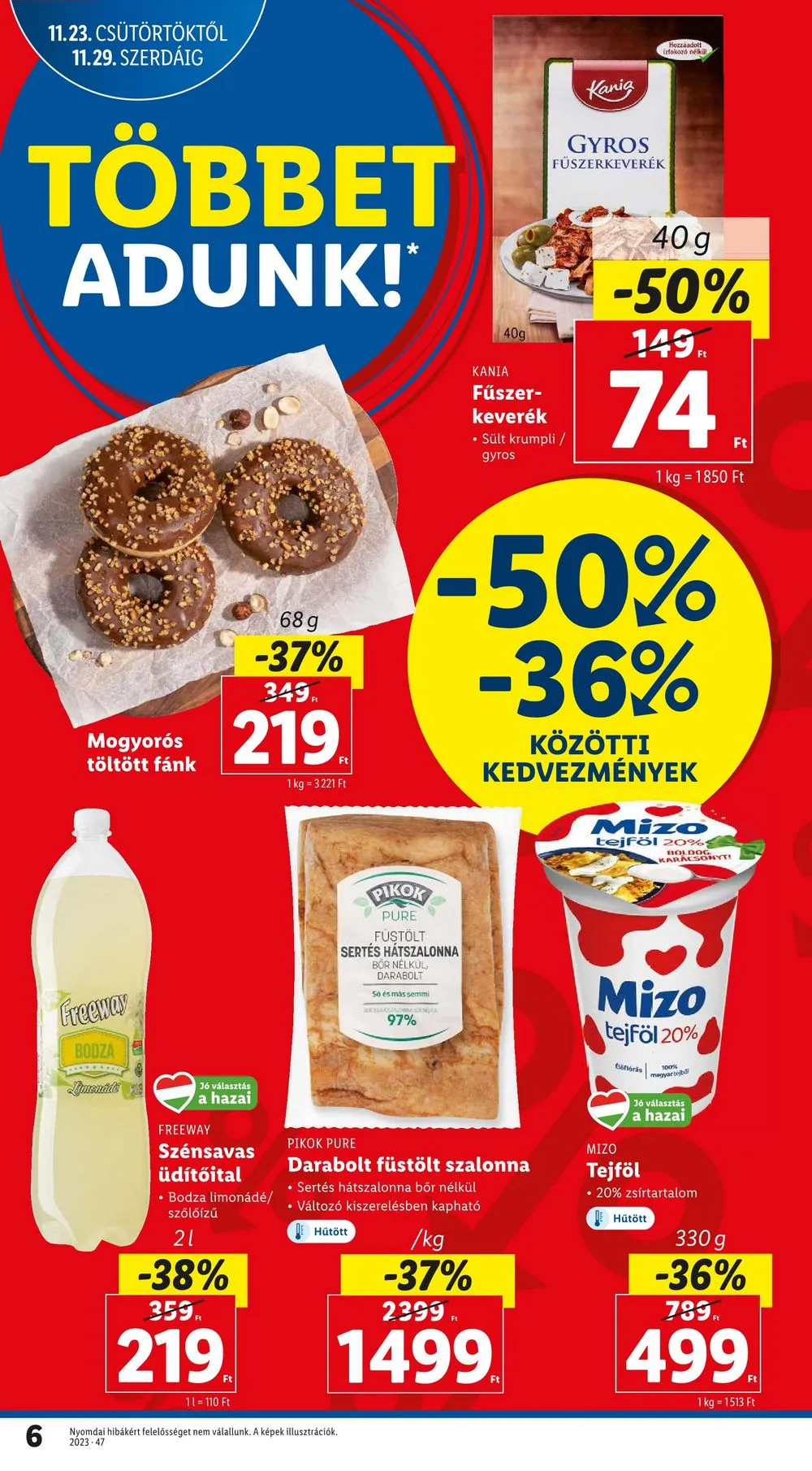 Lidl akciós újság 11.23–11.29 – 6. oldal