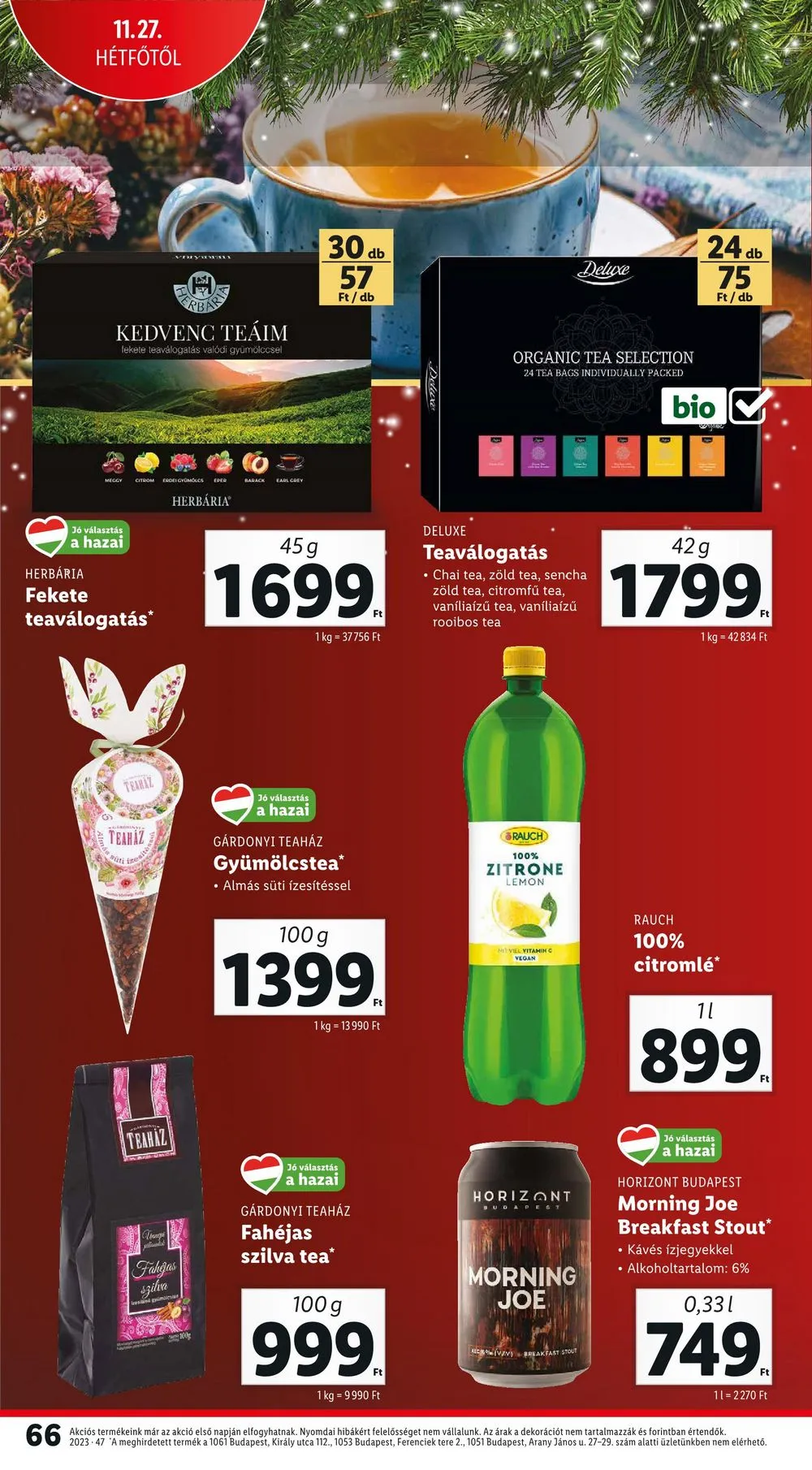 Lidl akciós újság 11.23–11.29 – 66. oldal