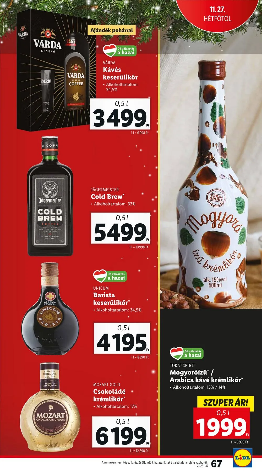 Lidl akciós újság 11.23–11.29 – 67. oldal