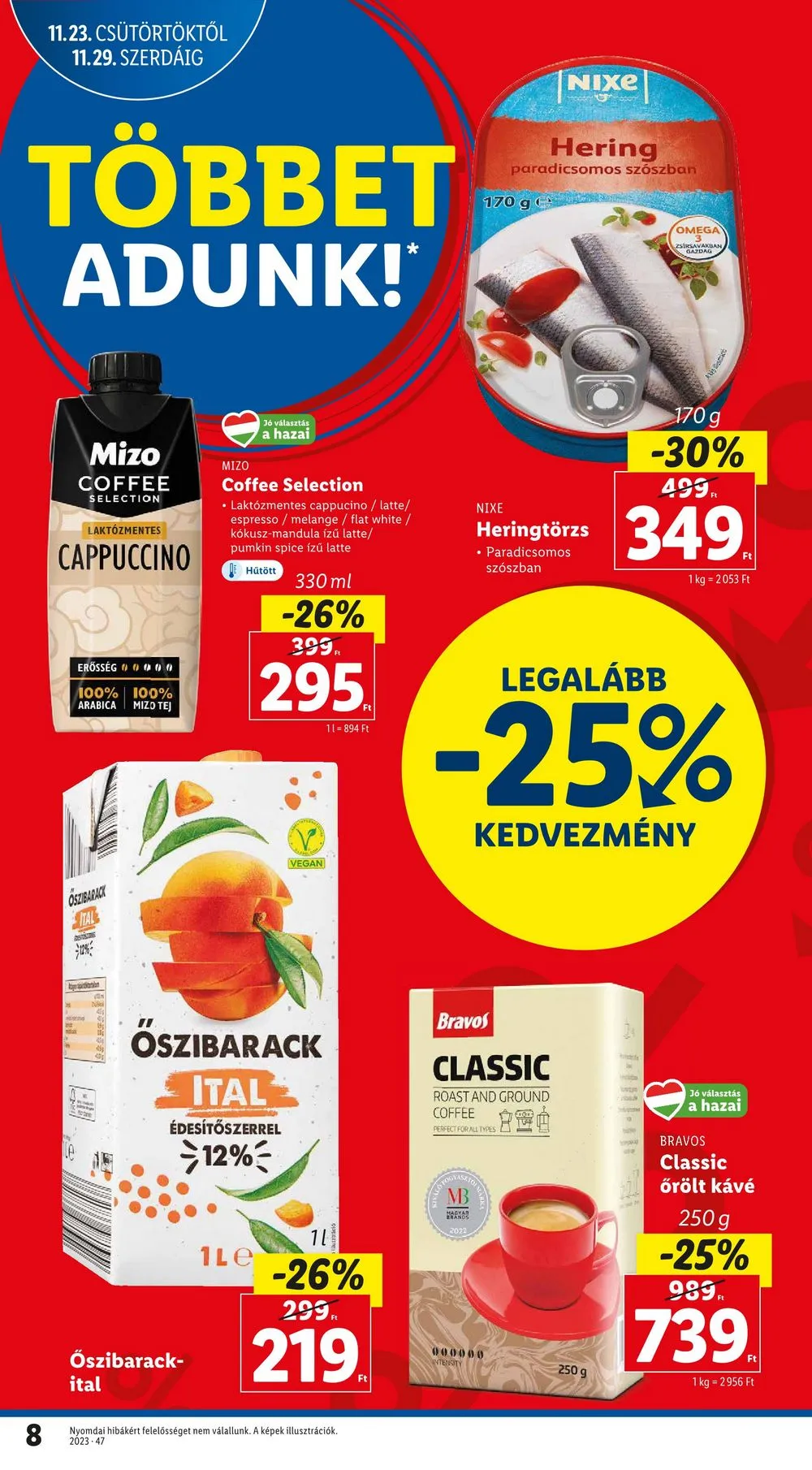 Lidl akciós újság 11.23–11.29 – 8. oldal