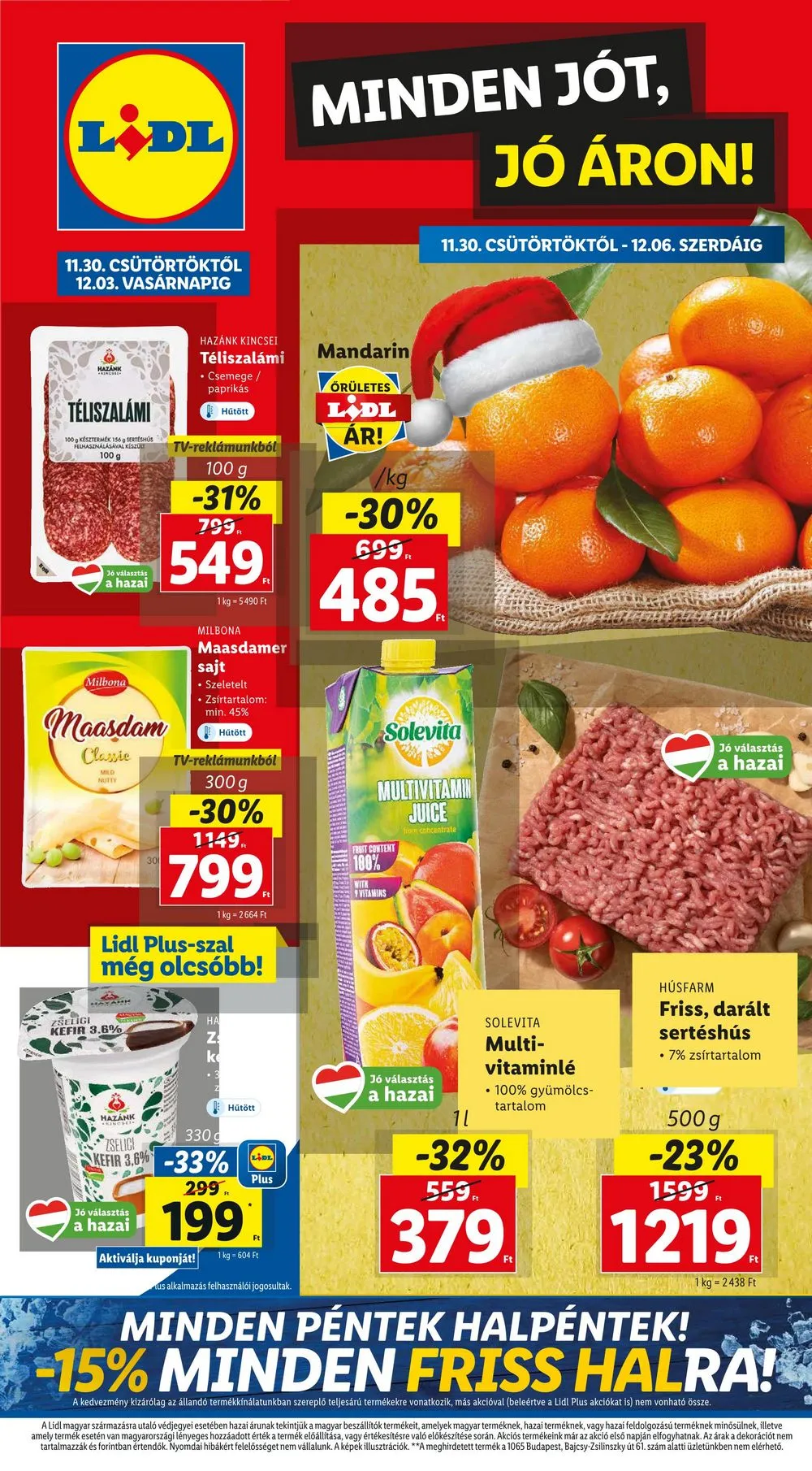Lidl akciós újság 11.30–12.06