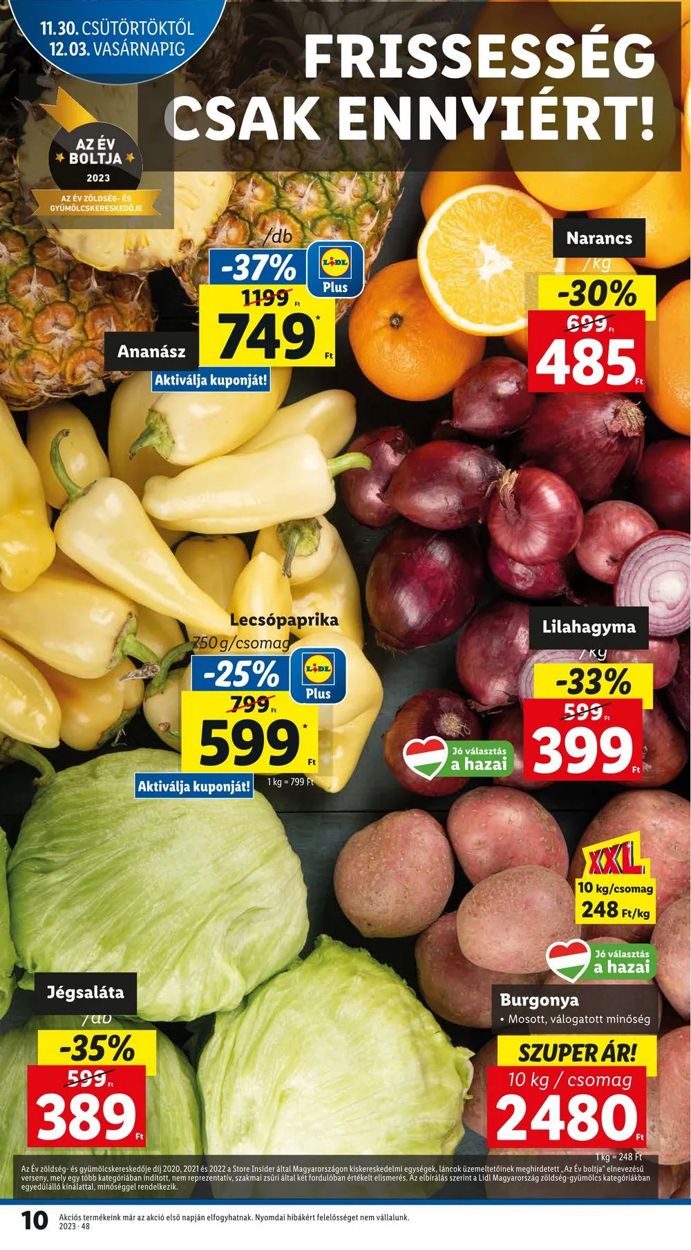 Lidl akciós újság 11.30–12.06 – 10. oldal