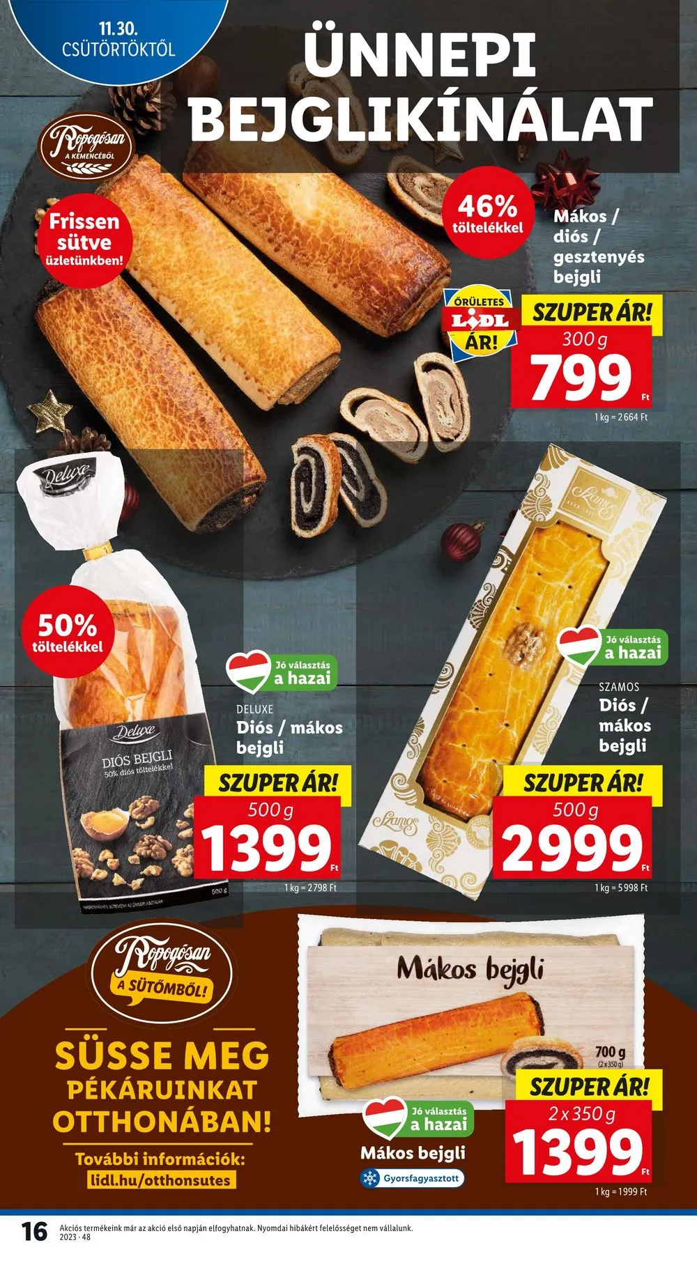 Lidl akciós újság 11.30–12.06 – 16. oldal