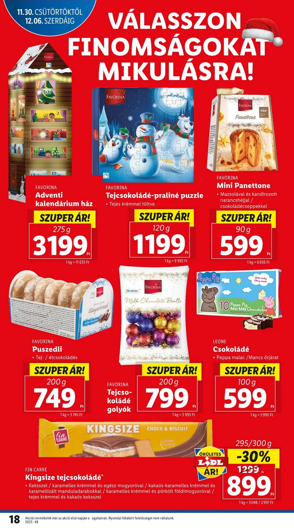 Lidl akciós újság 11.30–12.06 – 18. oldal