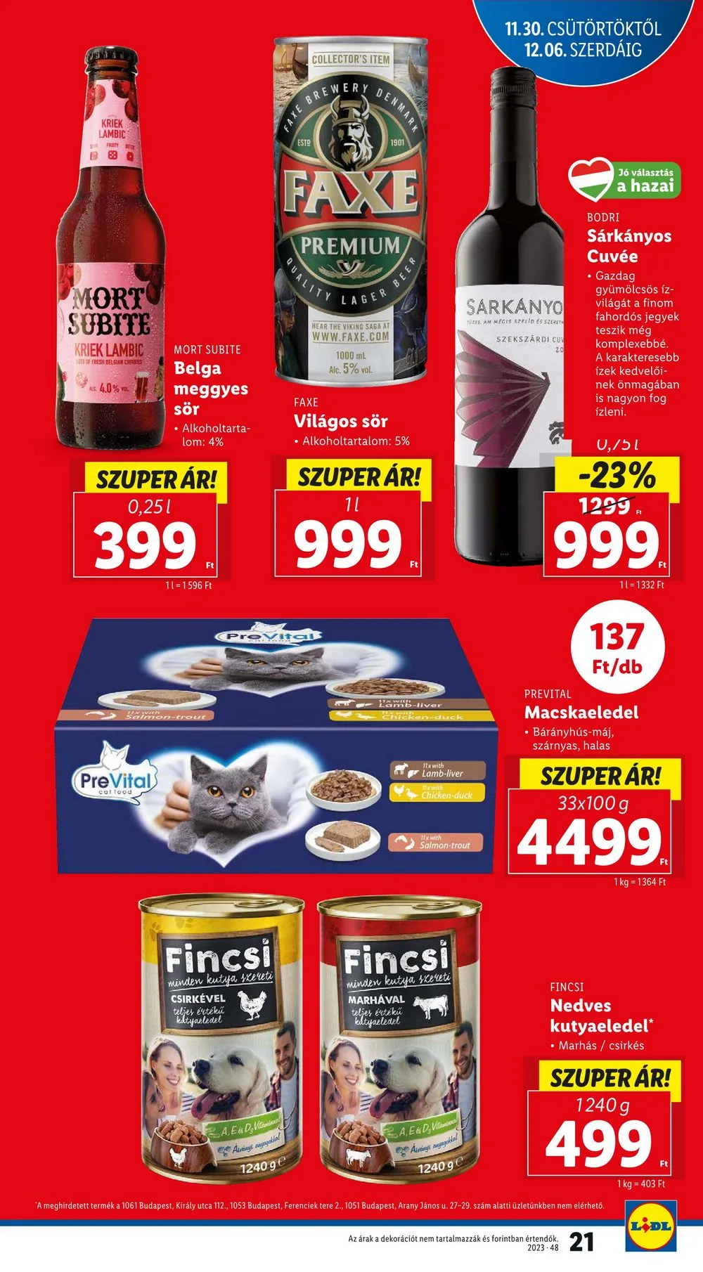 Lidl akciós újság 11.30–12.06 – 21. oldal