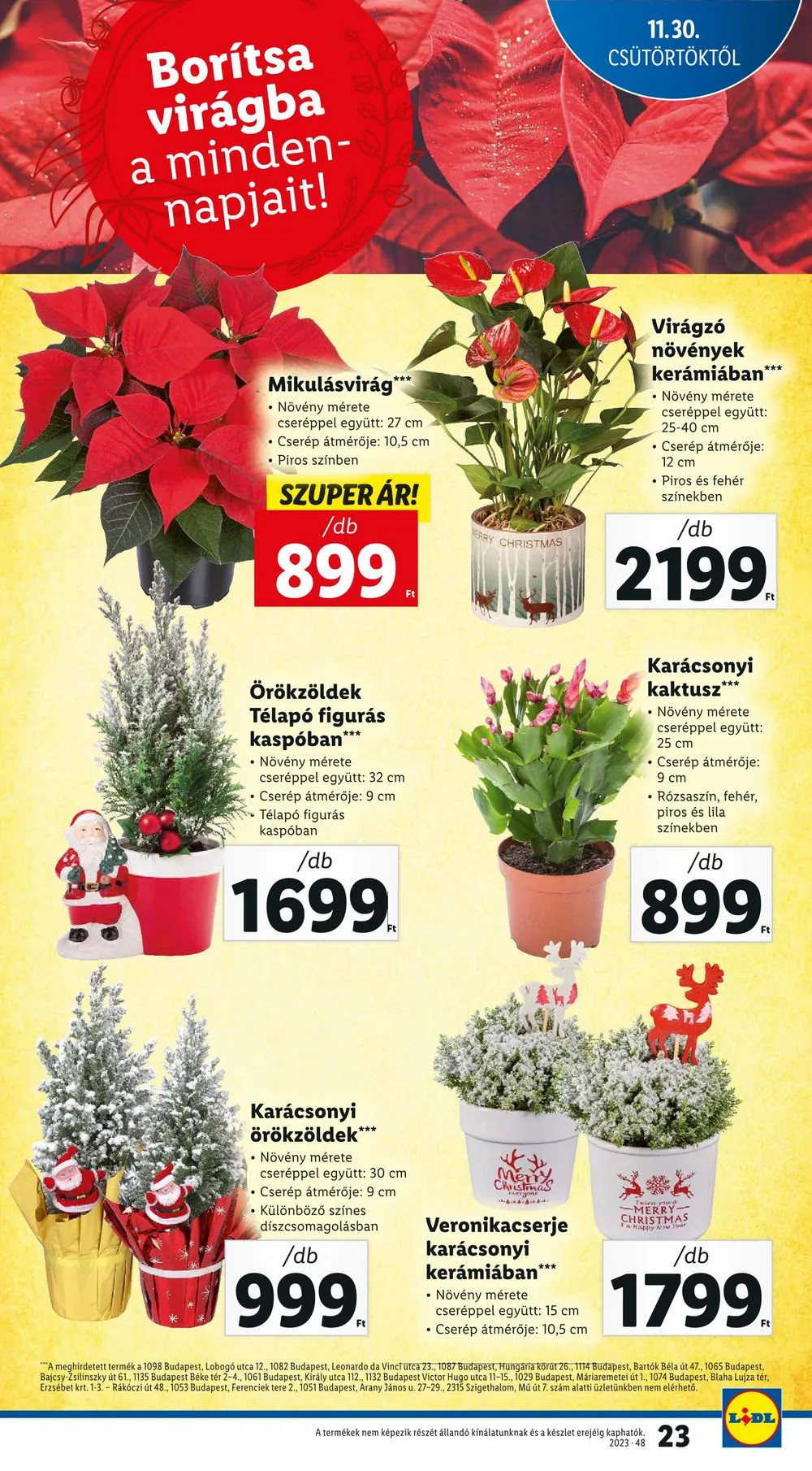 Lidl akciós újság 11.30–12.06 – 23. oldal