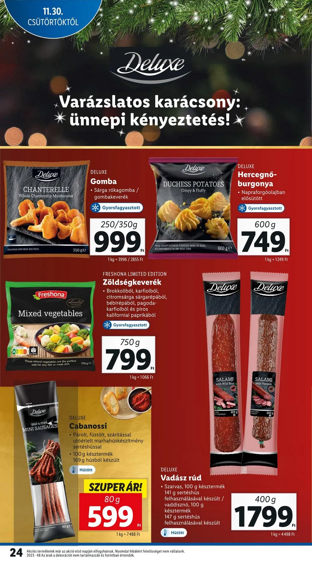 Lidl akciós újság 11.30–12.06 – 24. oldal
