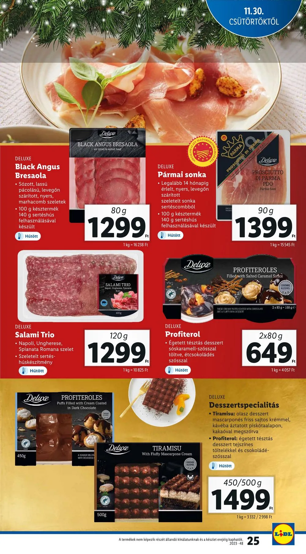 Lidl akciós újság 11.30–12.06 – 25. oldal