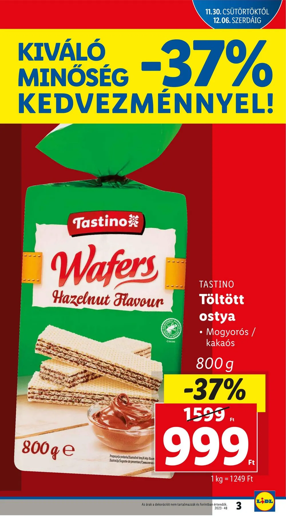 Lidl akciós újság 11.30–12.06 – 3. oldal