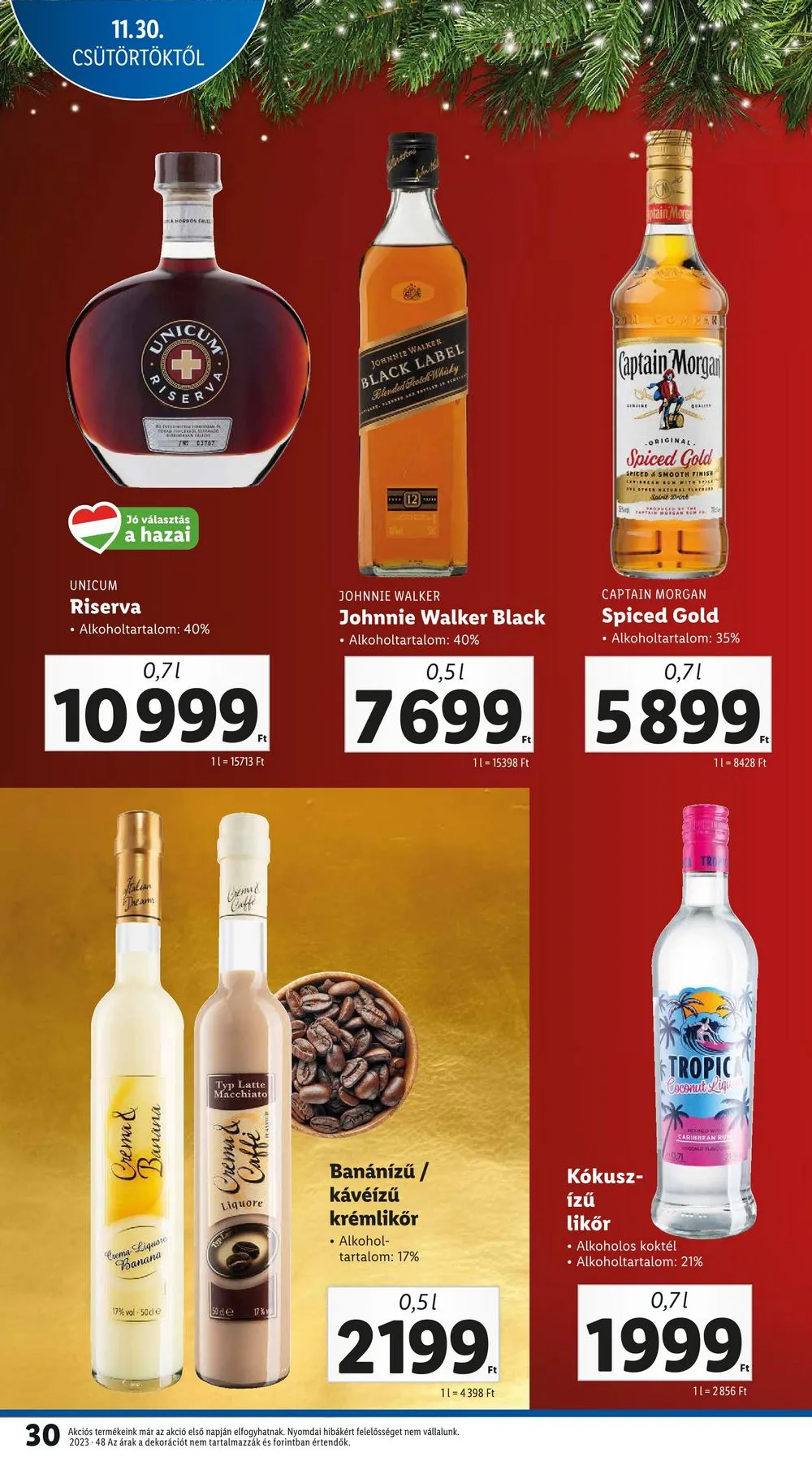 Lidl akciós újság 11.30–12.06 – 30. oldal