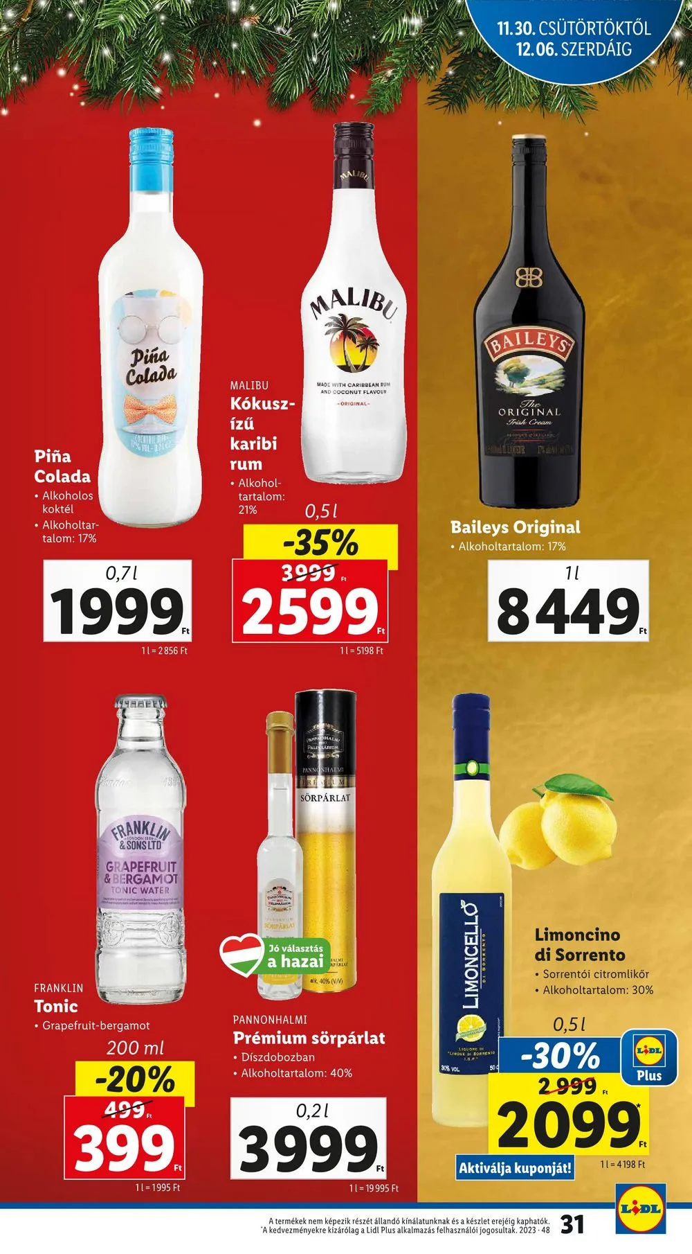 Lidl akciós újság 11.30–12.06 – 31. oldal